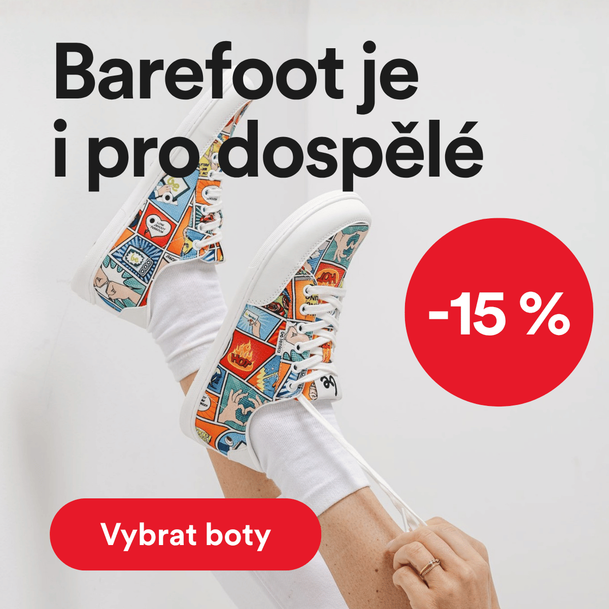 Sleva 15% na barefoot boty pro dospělé