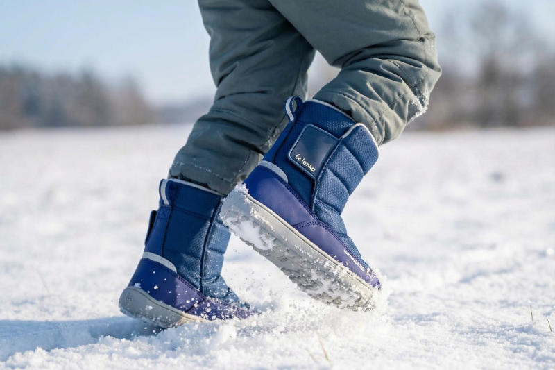 Dětské zimní sněhule Be Lenka Ailo modré - Little Shoes