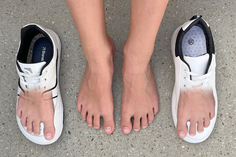 Běžné boty vs. barefoot obuv