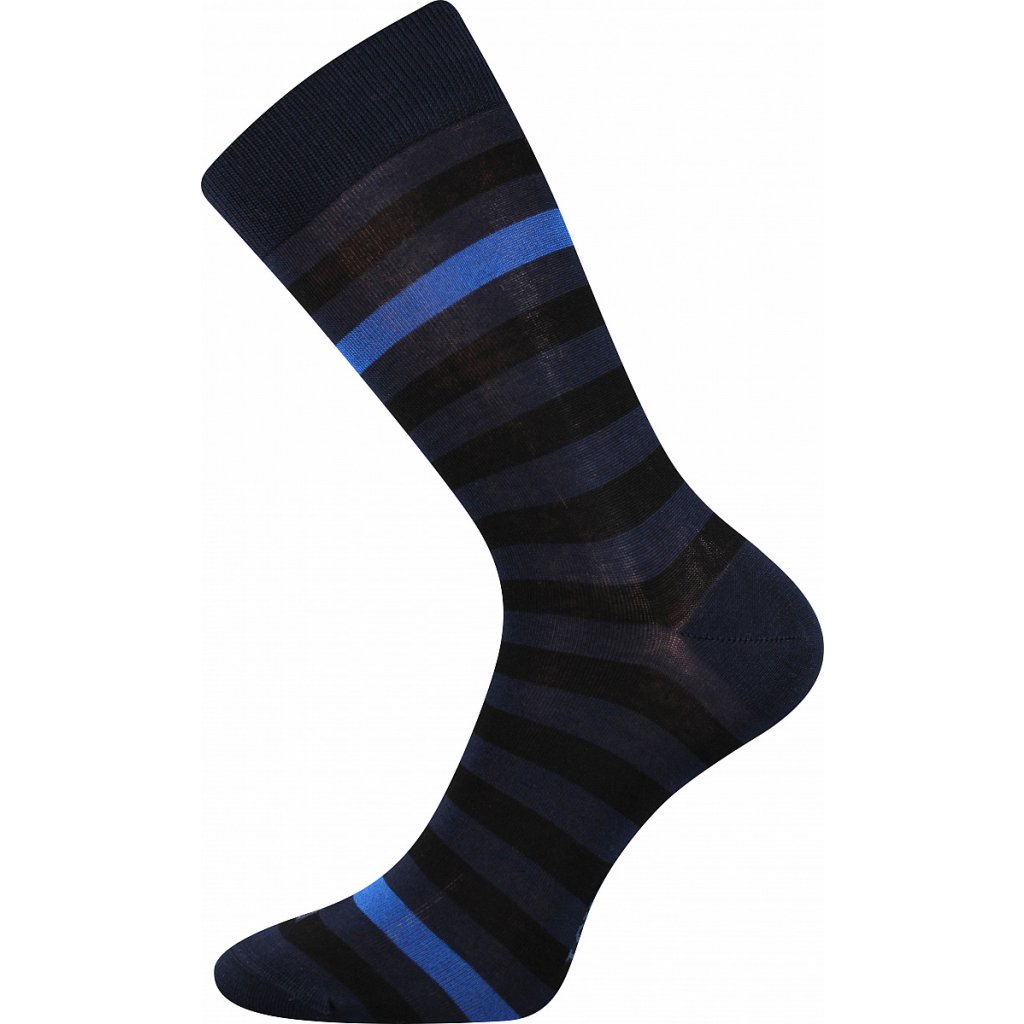 ponožky pruhované modré
