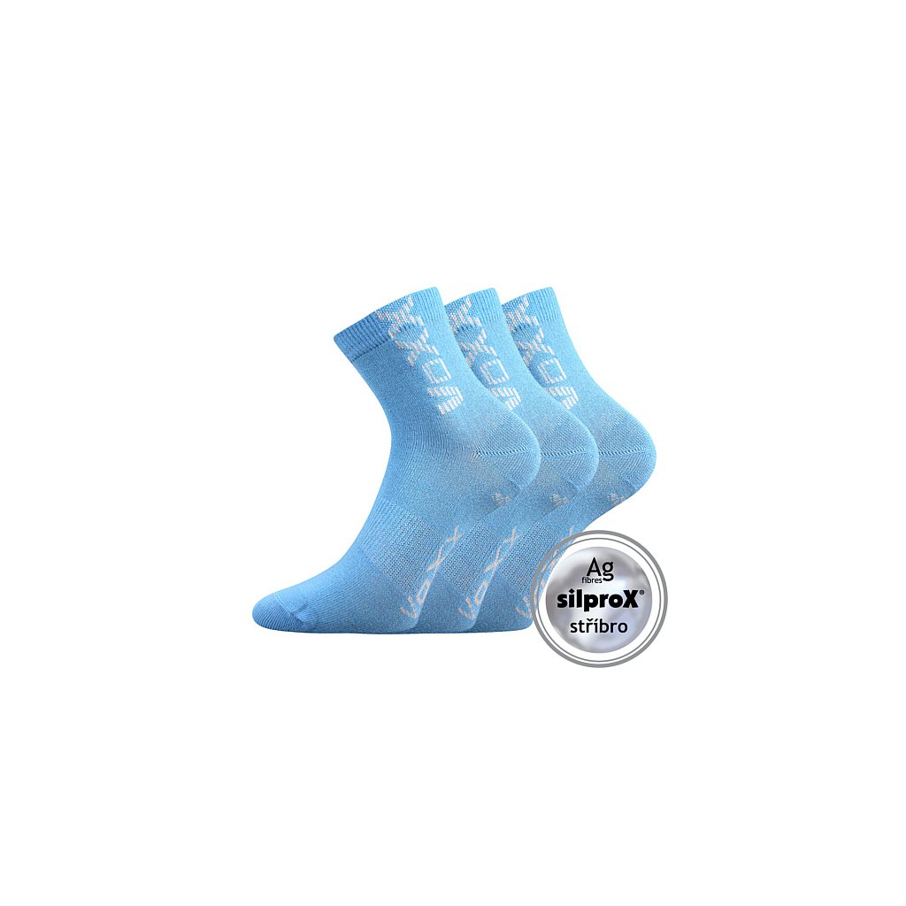 modré bavlněné ponožky