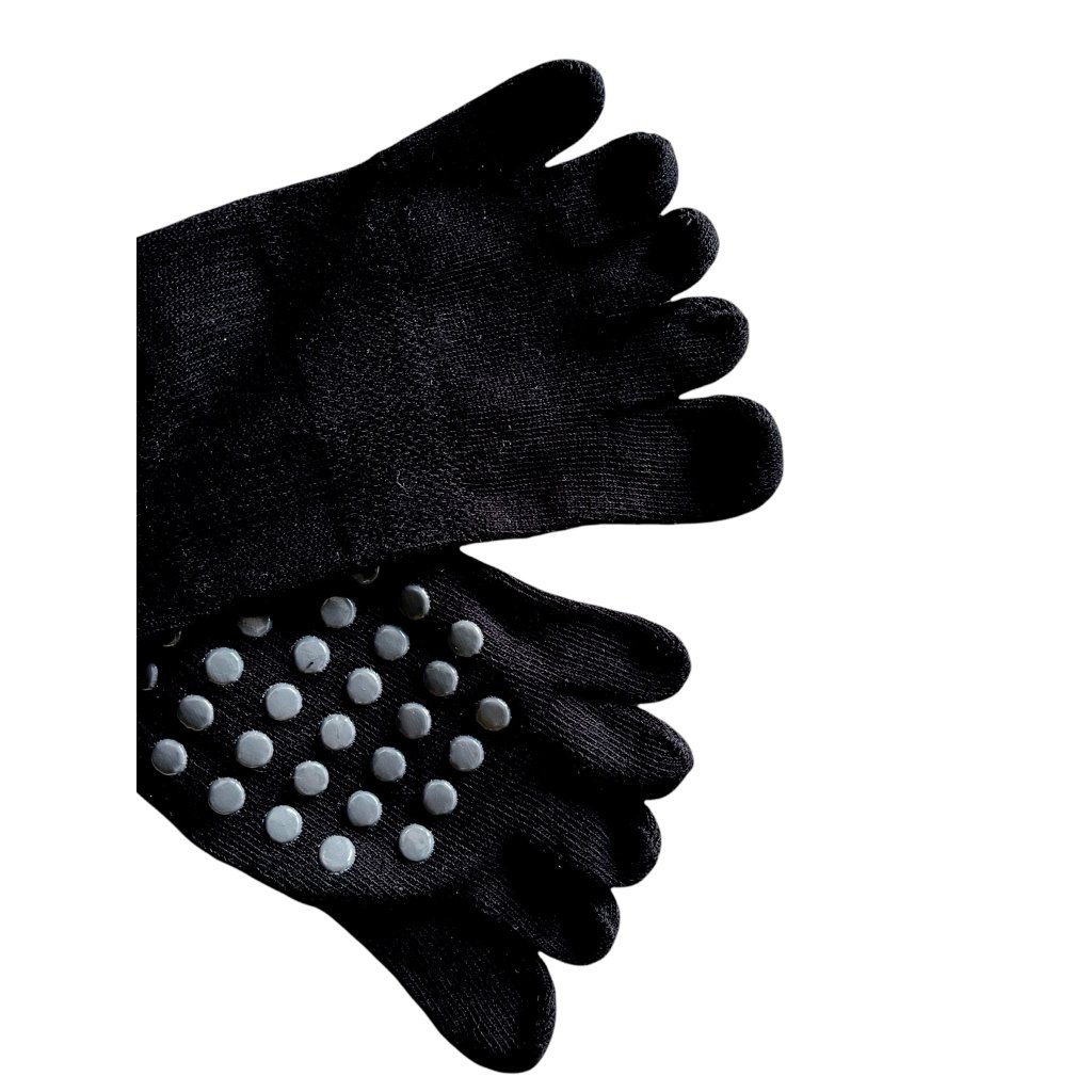 protiskluzové ponožky Voxx prstan a01 černé s bílou ABS