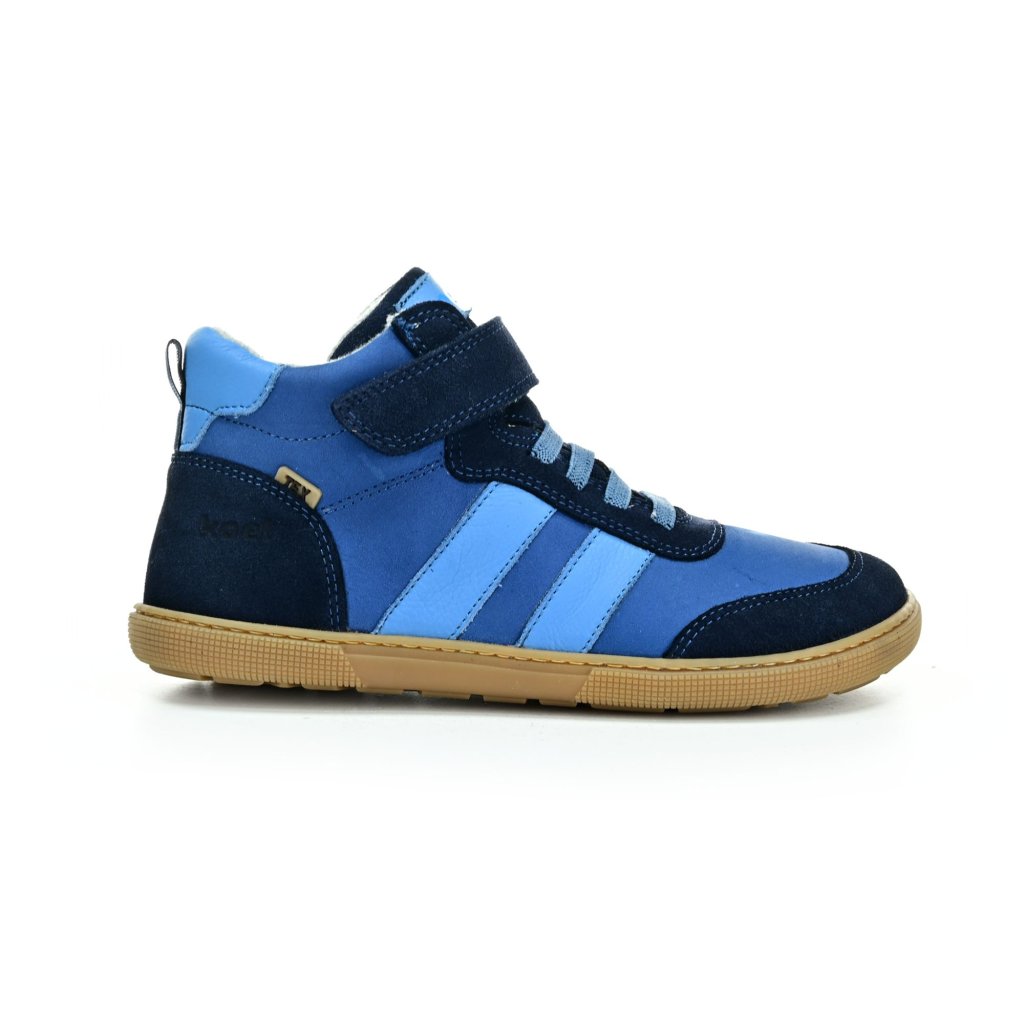 Koel Devo Tex Print Merin Blue zimní barefoot boty