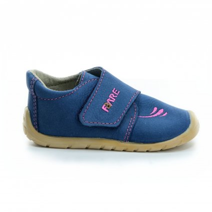 boty Fare 5012252 modré s růžovou (bare)