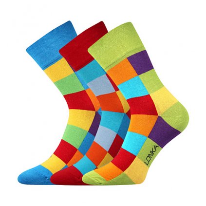 barevné vzorované ponožky