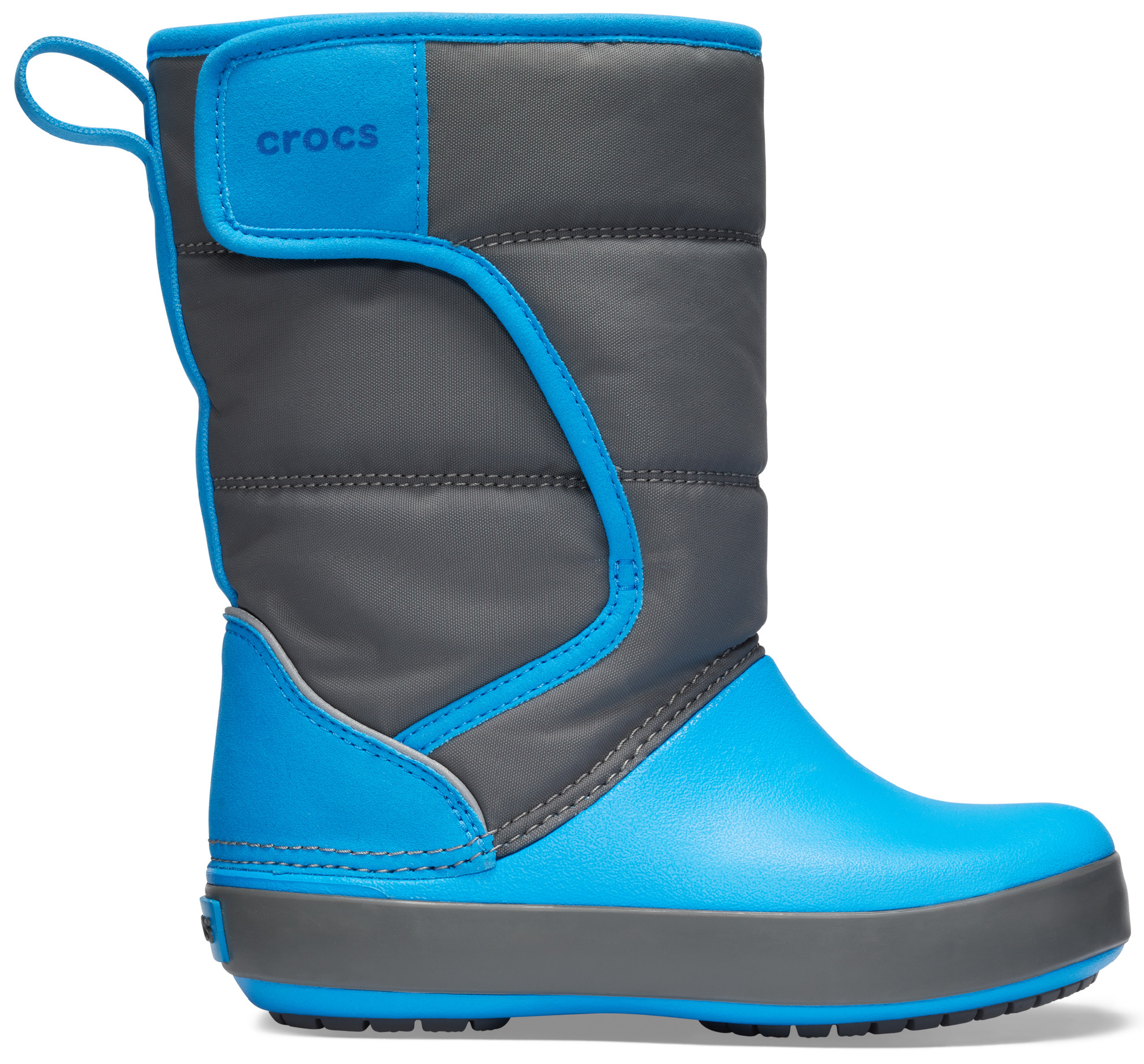 Levně sněhule Crocs Lodgepoint Snow boot - slate grey/ocean