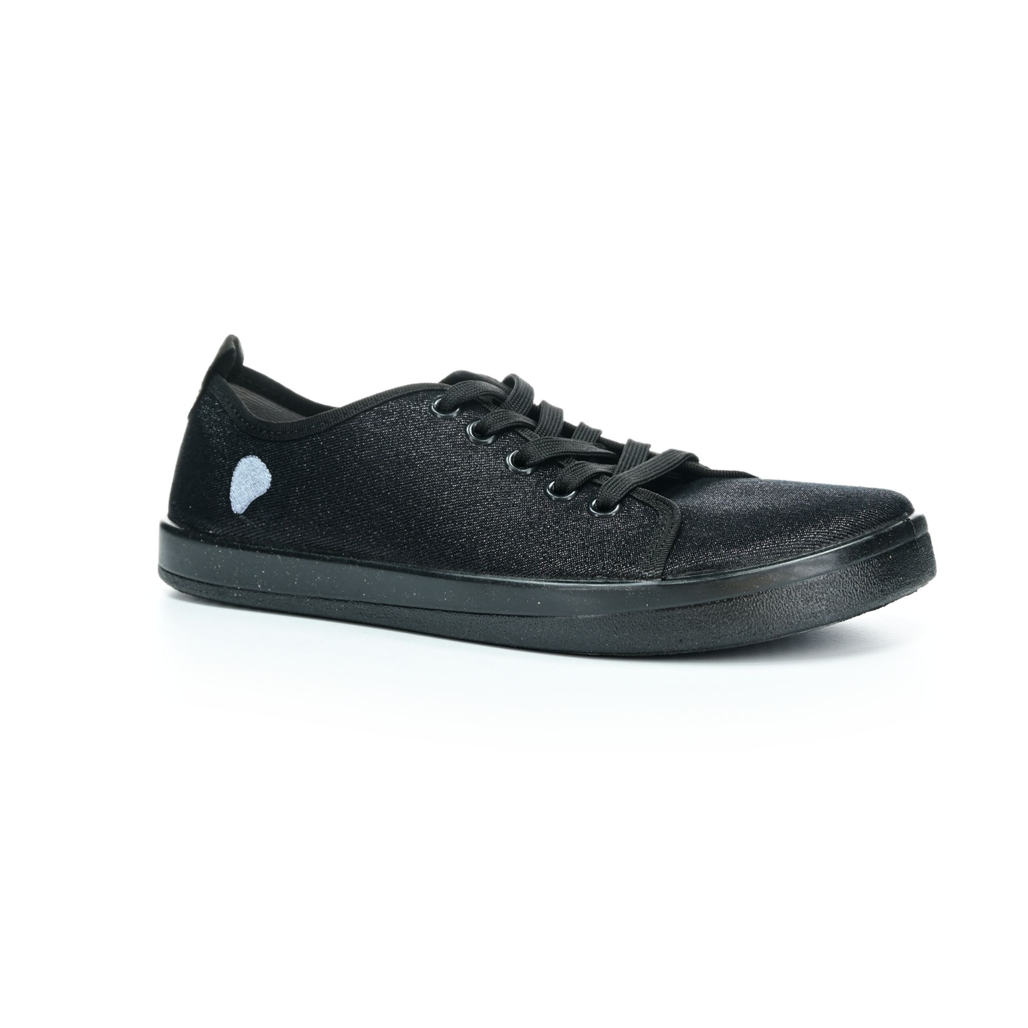 boty Anatomic STARTER A06 černá třpytka s černou podrážkou barefoot boty