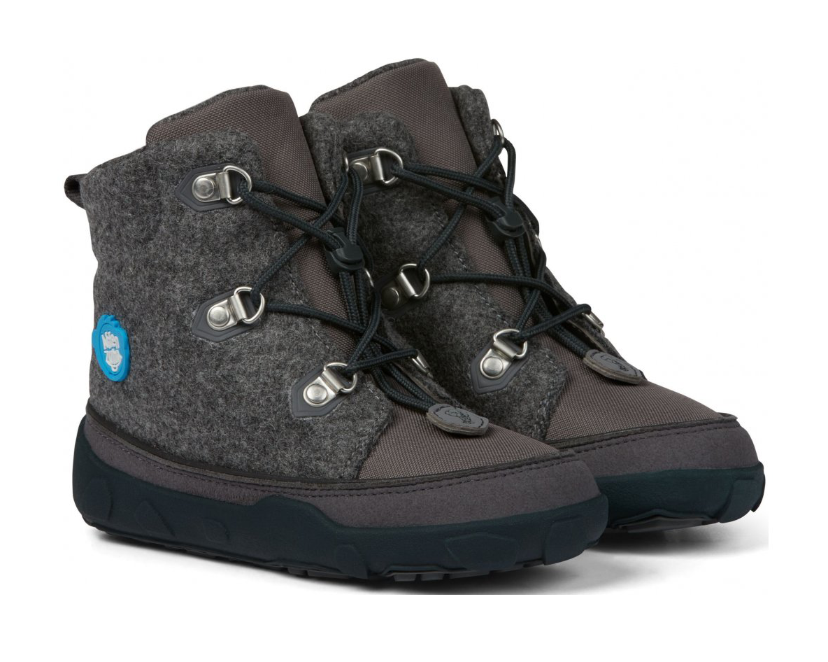 boty Affenzahn Minimal Midboot Wool Lace Dog - Grey Velikost boty (EU): 26, Vnitřní délka boty: 171, Vnitřní šířka boty: 64