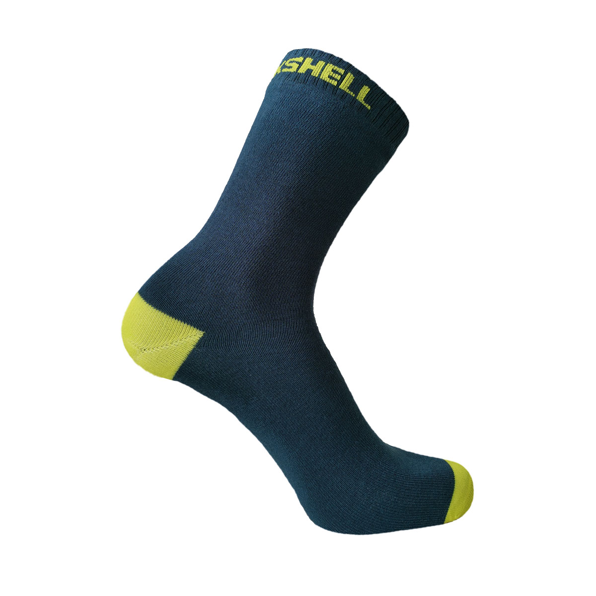 Levně voděodolné ponožky DexShell Ultra Thin Crew Navy-lime Velikost ponožek: 43-46 EU
