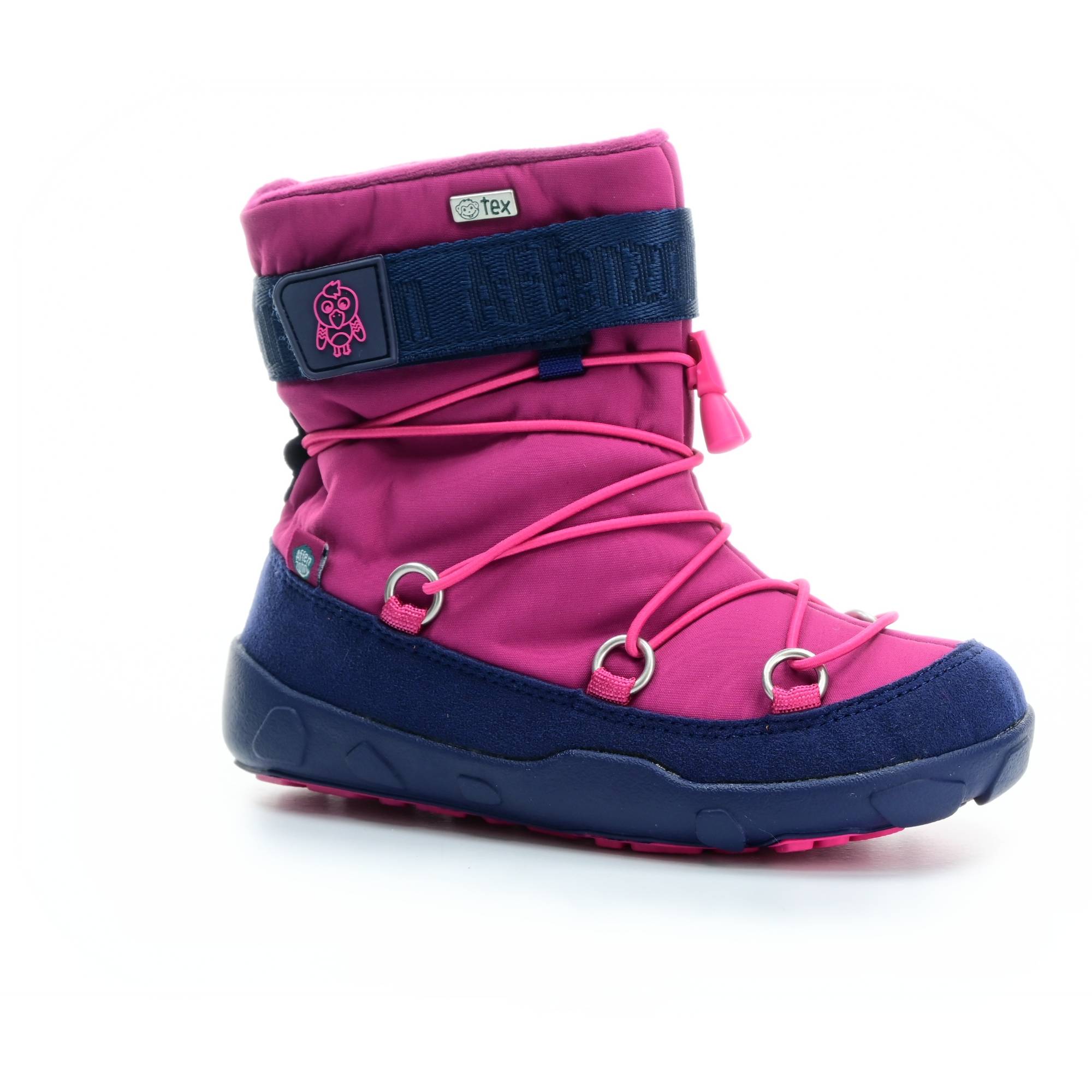 Levně Affenzahn Snow Boot Vegan Berry Flamingo zimní barefoot boty