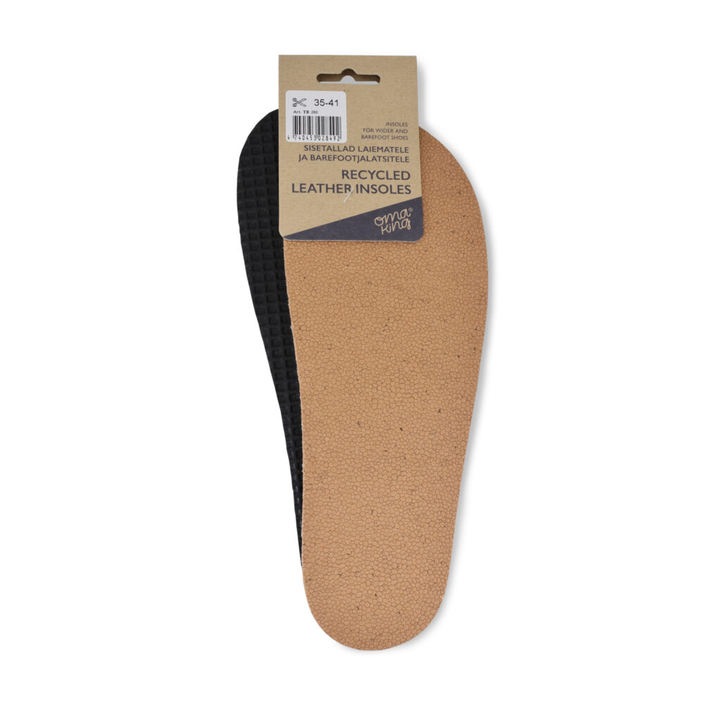Levně vložky do bot OmaKing barefoot Recycied leather Velikost ponožek: 42-46 EU