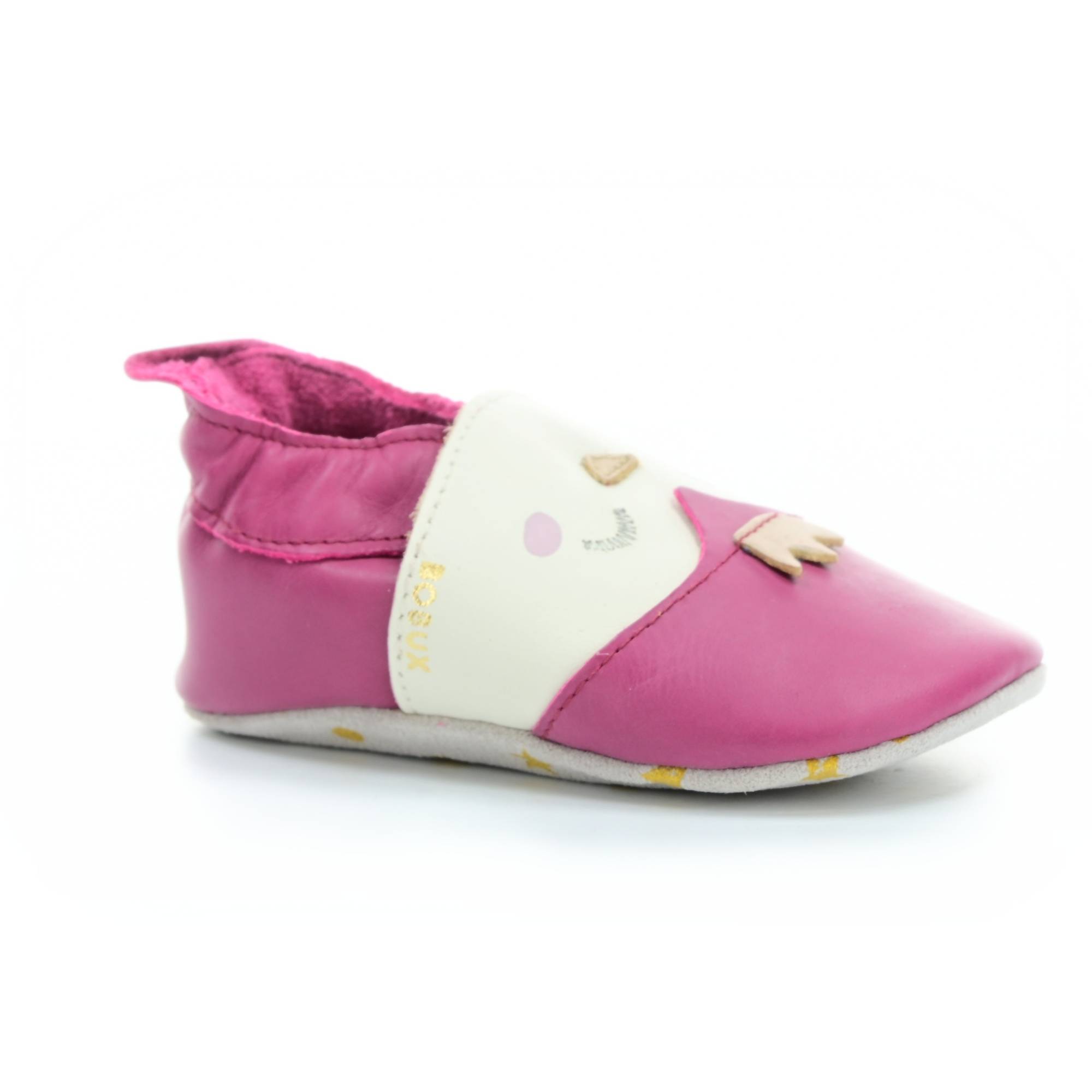 Levně capáčky Bobux Frosty Dark Pink (soft sole)