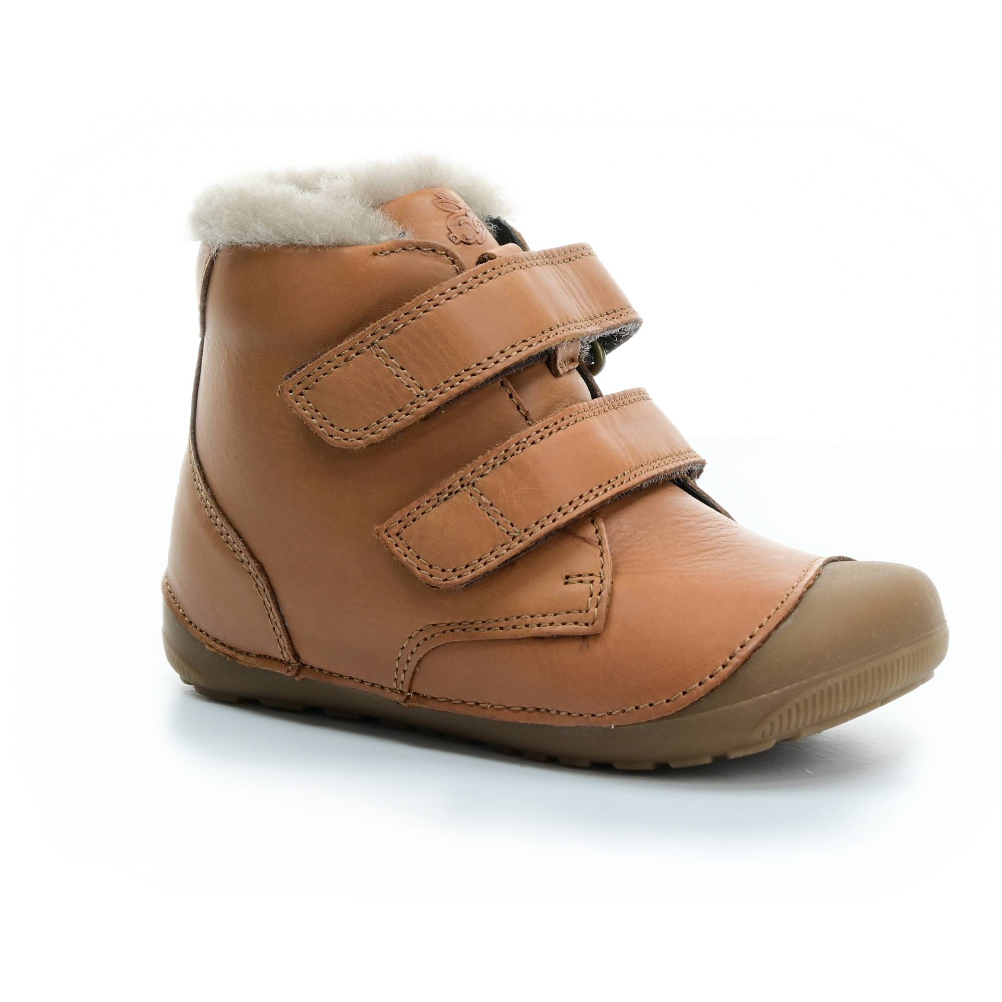 Levně Bundgaard Petit Mid Lamb II Cognac zimní barefoot boty