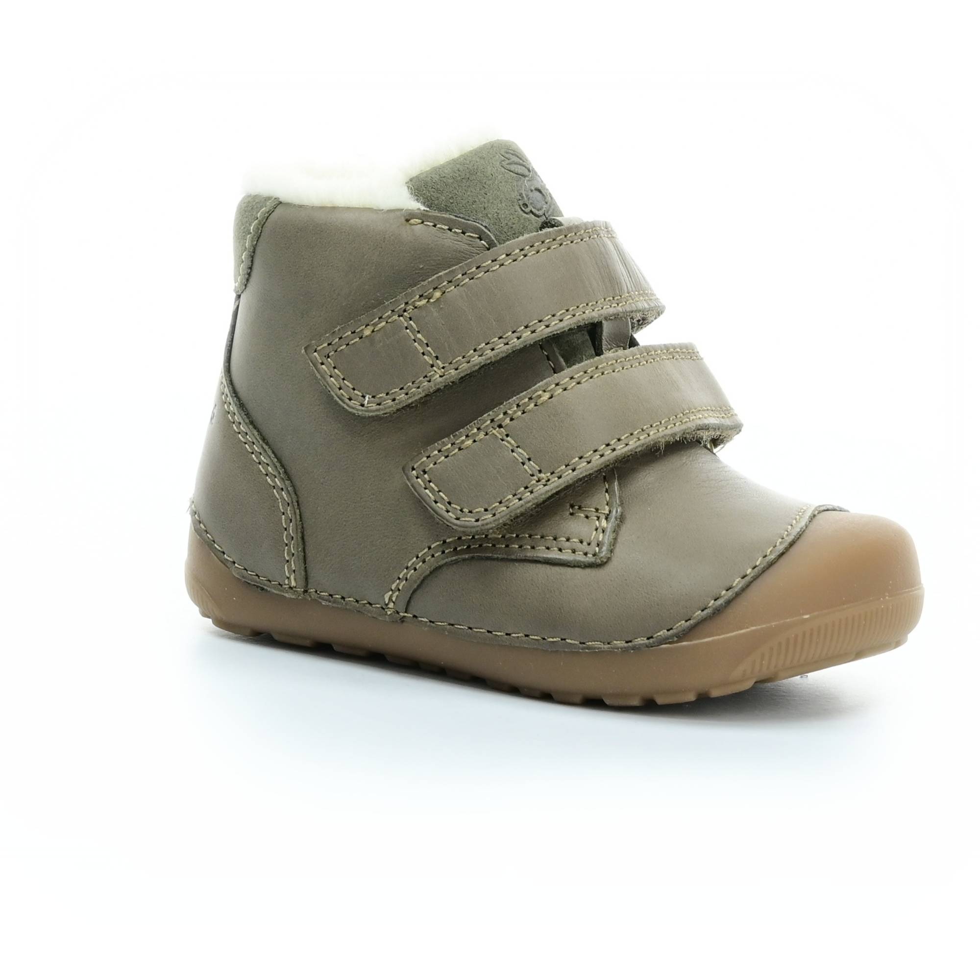 Levně Bundgaard Petit Mid Winter Strap Army WS zimní barefoot boty