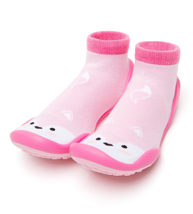 Levně ponožkoboty Komuello Cute Fox Pink
