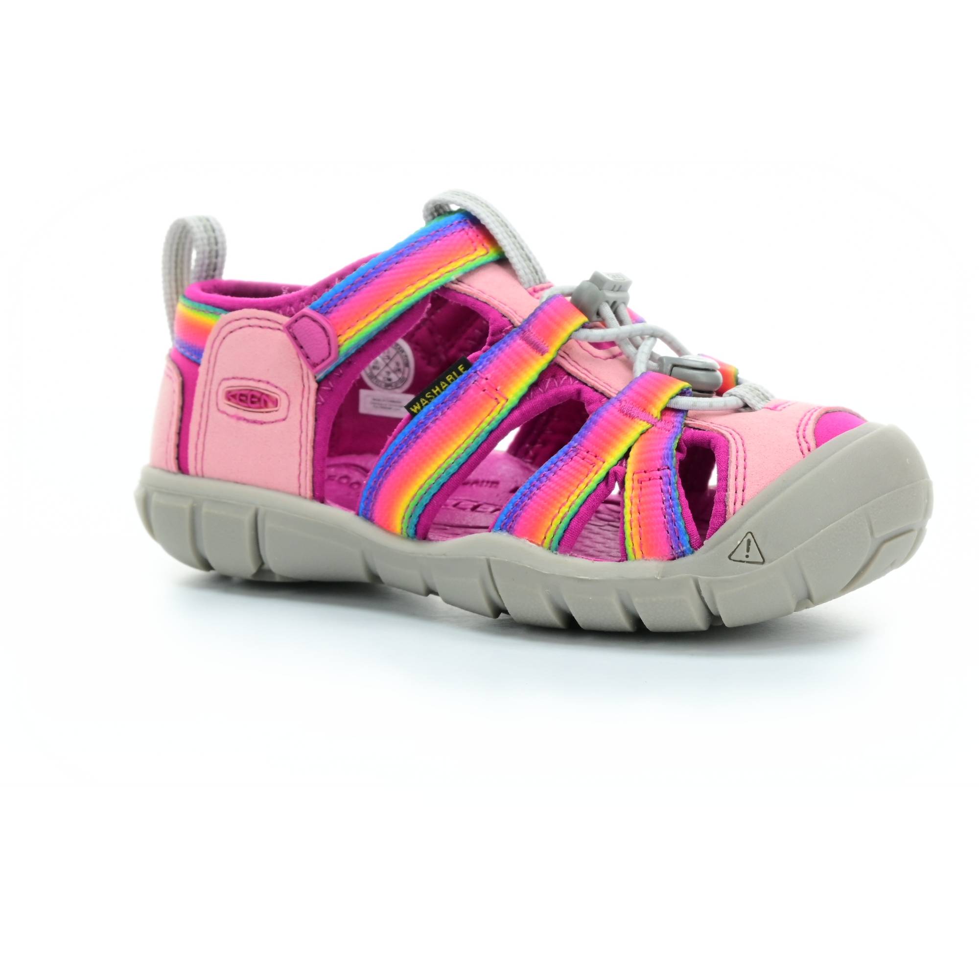 Levně Keen Seacamp Rainbow/Festival Fuchsia (CNX) barefoot sandály