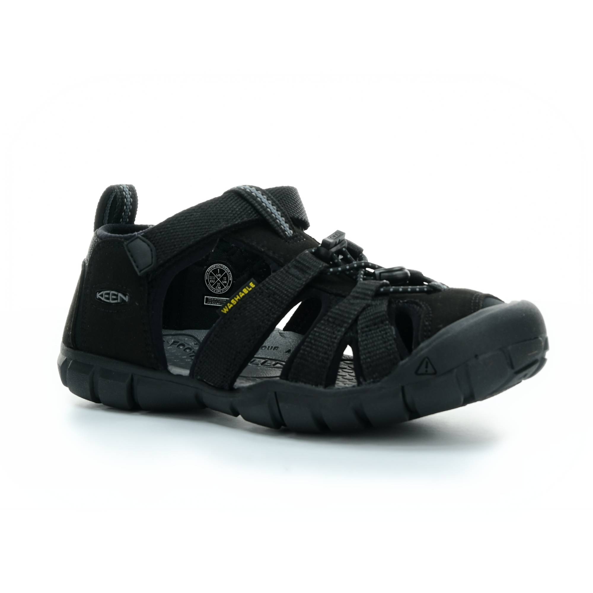 sandály Keen Seacamp II Black/Grey (CNX) Velikost boty (EU): 36, Vnitřní délka boty: 225, Vnitřní šířka boty: 85
