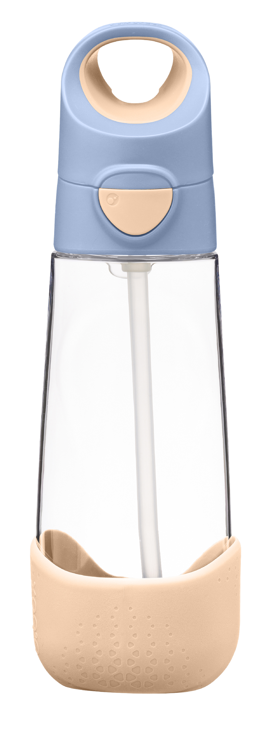Levně b.box Láhev na pití s brčkem 600 ml - broskvová