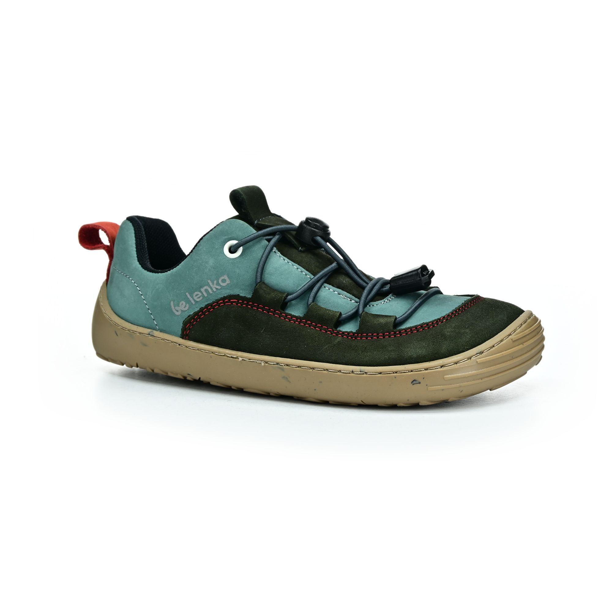 Levně Be Lenka Xplorer Olive black & sage green barefoot boty