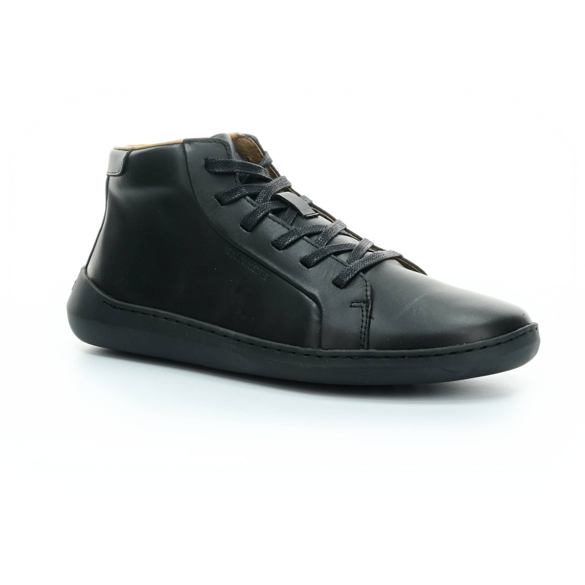 Levně Skinners Moonwalker High Top Black kotníkové barefoot boty