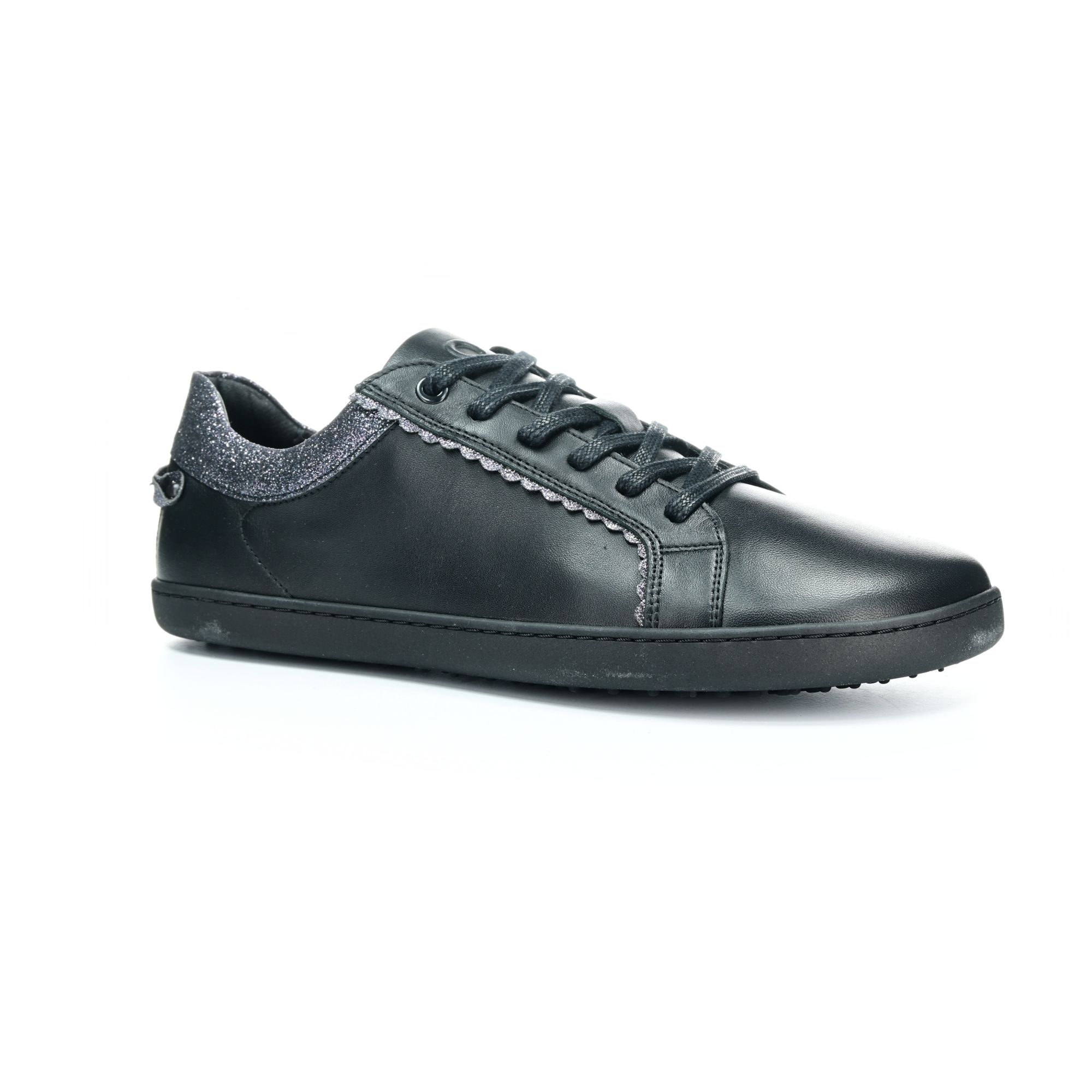Shapen Feelin Chic Black Glitter Leather