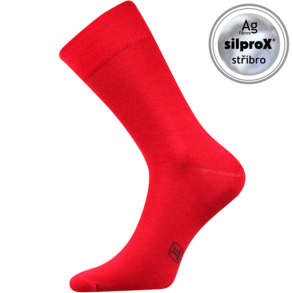 Levně Ponožky Voxx Decolor červená, 1 pár Velikost ponožek: 39-42 EU