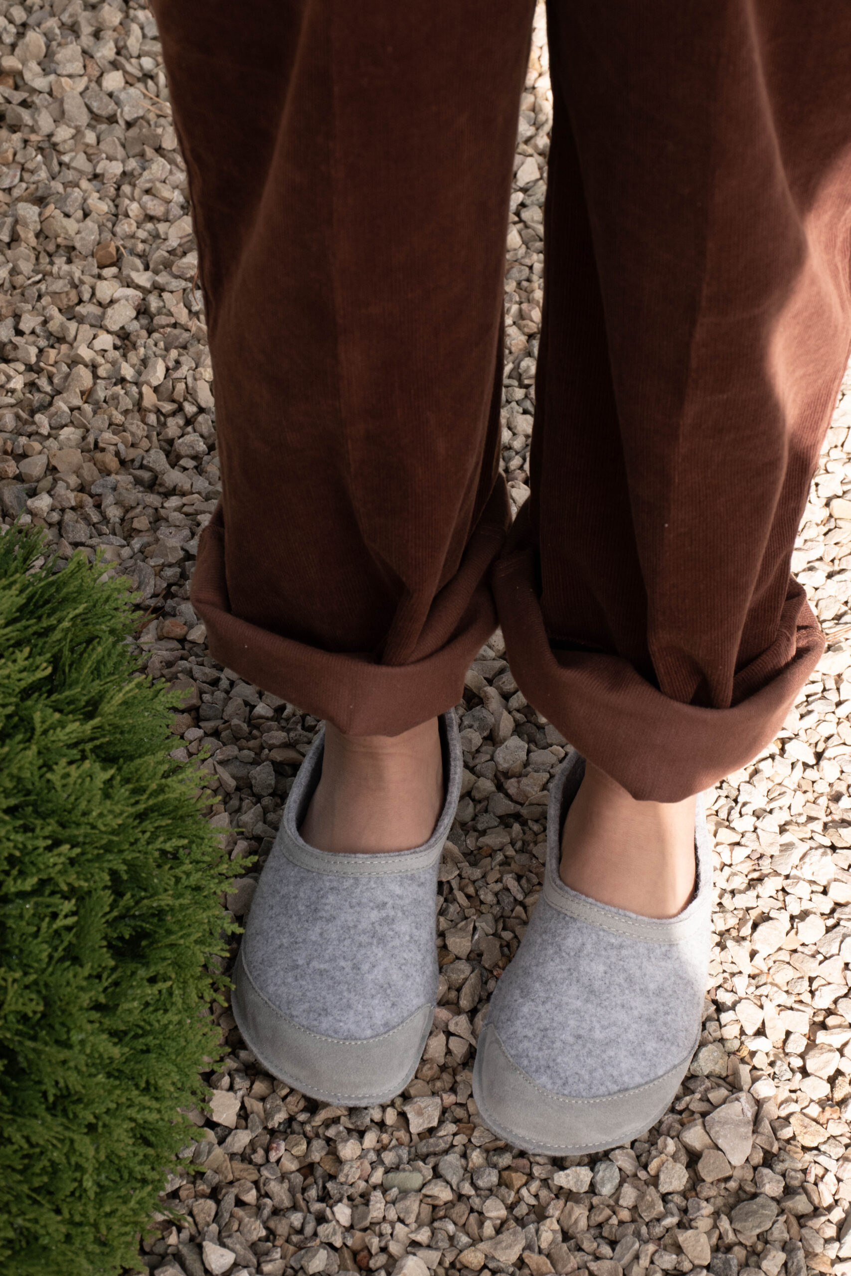 OmaKing Felt Slippers šedé (obrázek 4)