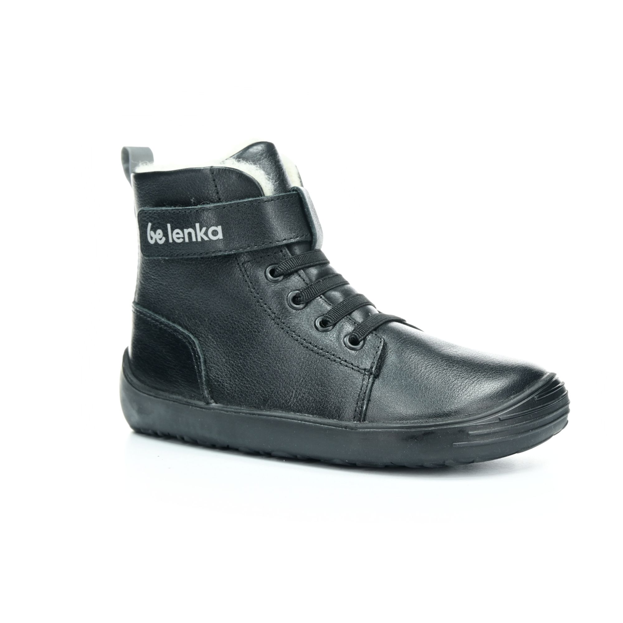 Levně Be Lenka Winter Kids All Black zimní barefoot boty