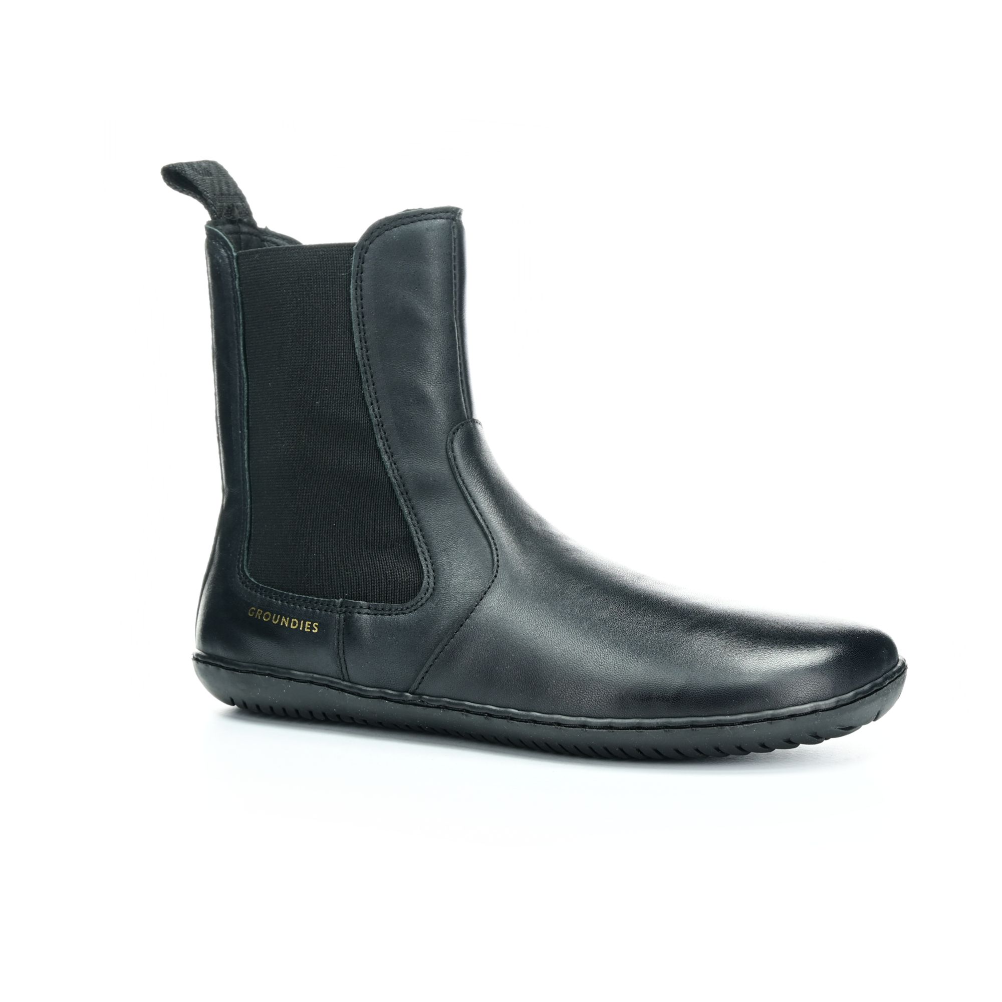 Groundies Camden Black kotníkové barefoot boty