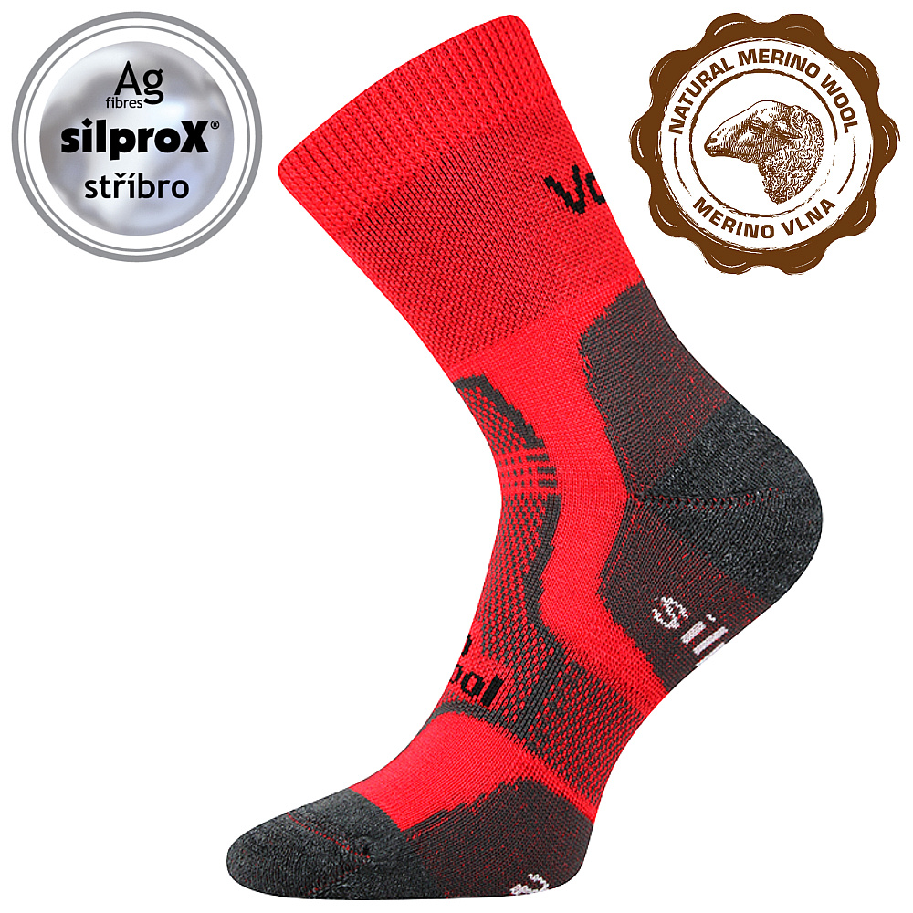 Levně ponožky Voxx Granit červená Velikost ponožek: 35-38 EU