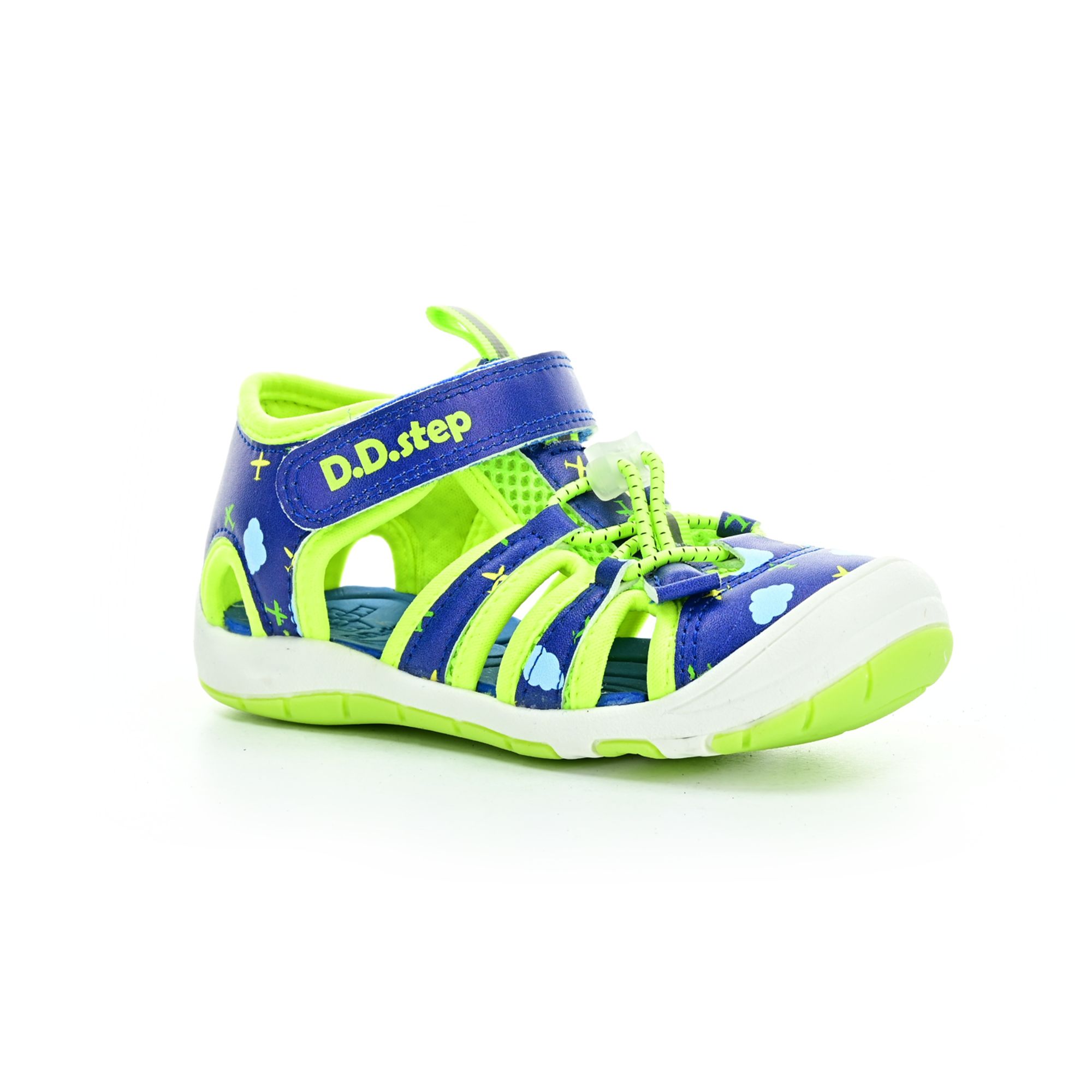 Levně D.D.Step G065-41329A modro-zelené barefoot sandály