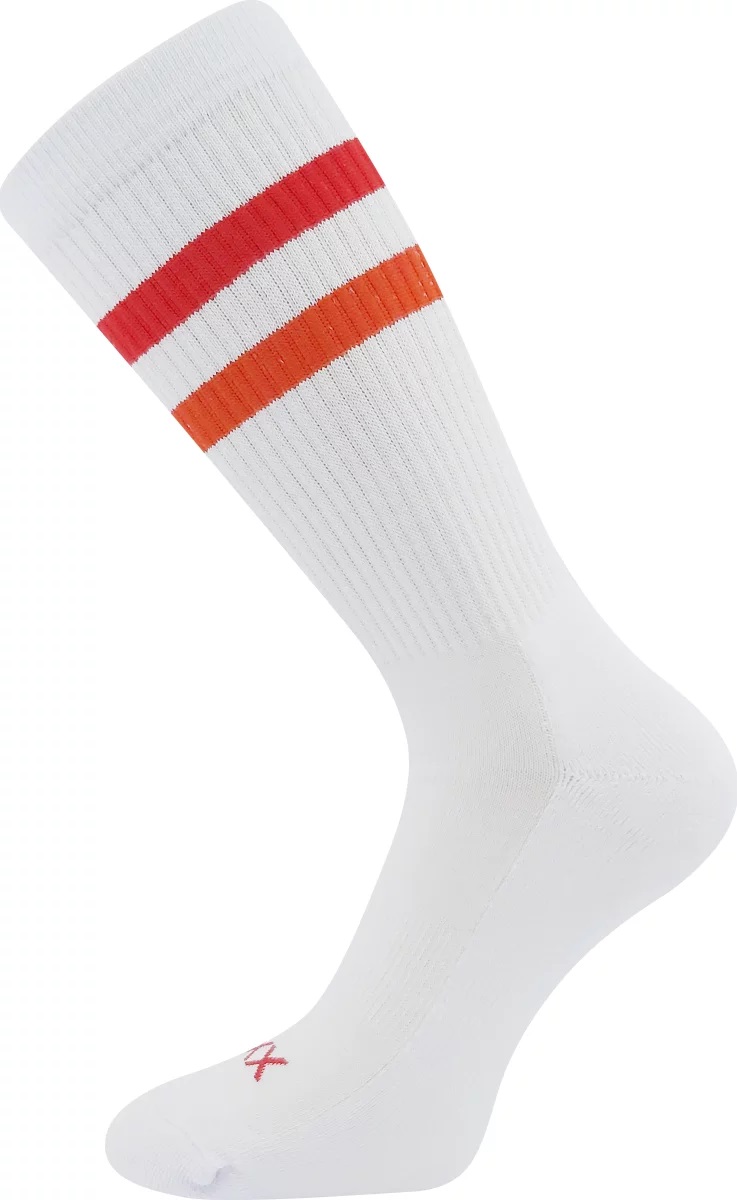 Levně Ponožky Voxx Retran bílá-červená, 1 pár Velikost ponožek: 39-42 EU