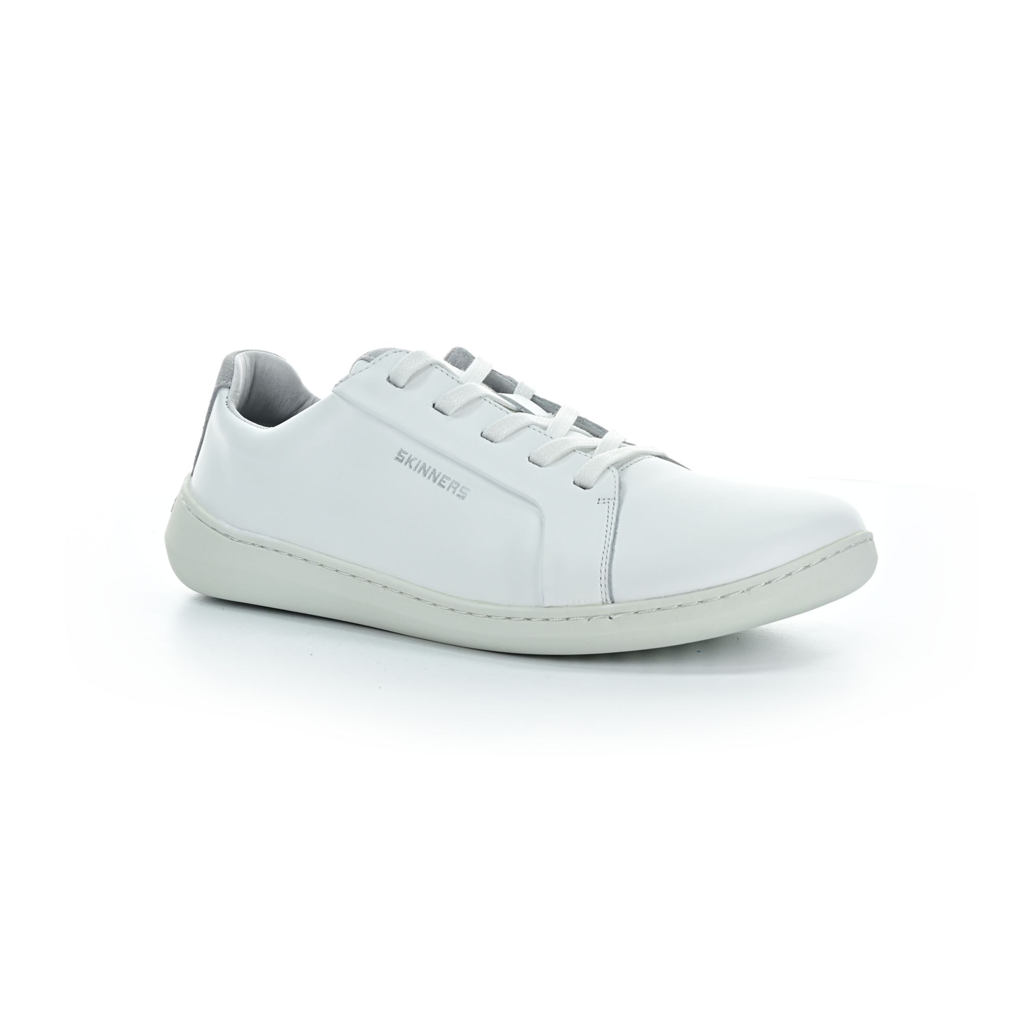 Levně Skinners Moonwalker Leather Ice/White barefoot boty