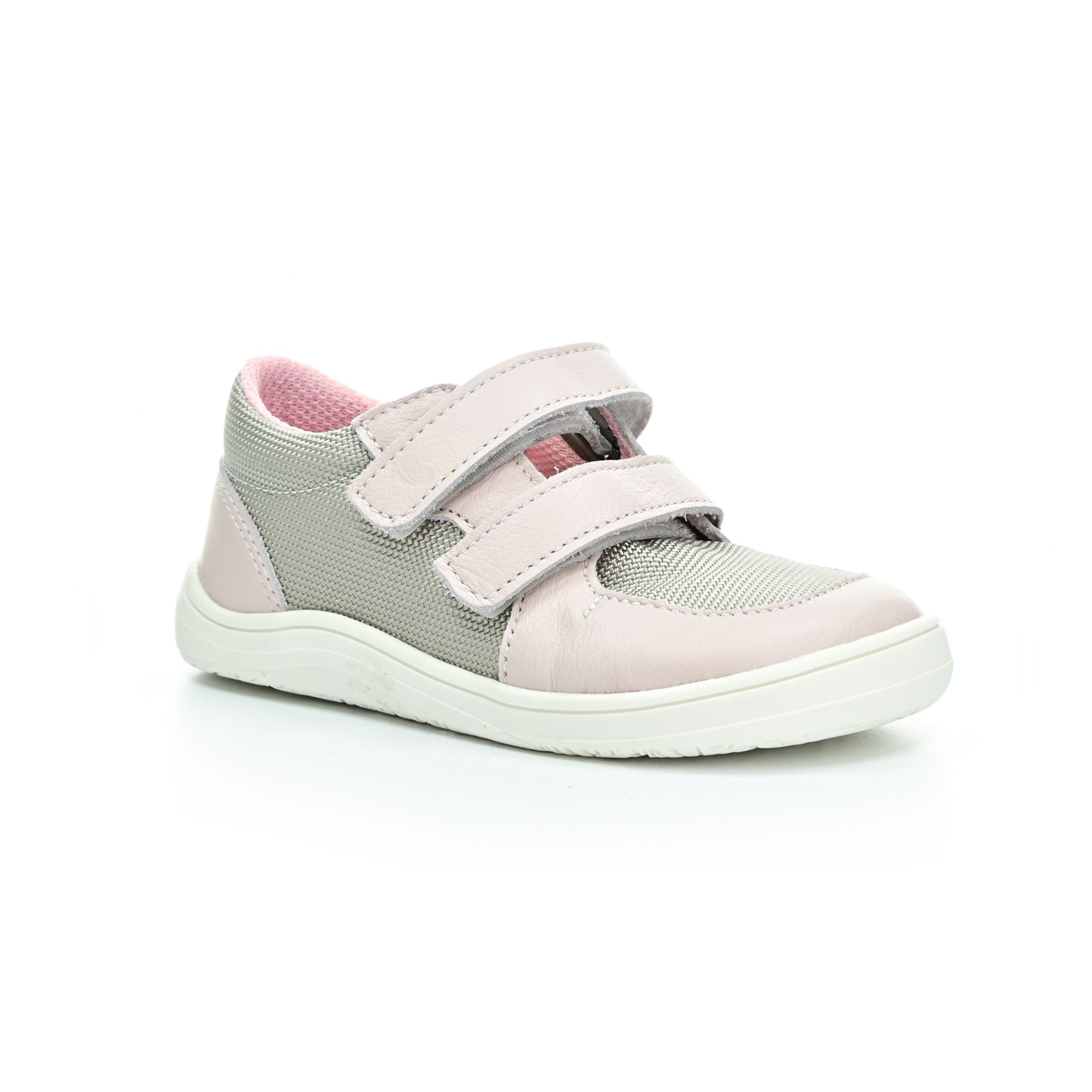 Levně Baby Bare Shoes Febo Sneakers Grey/Pink barefoot boty