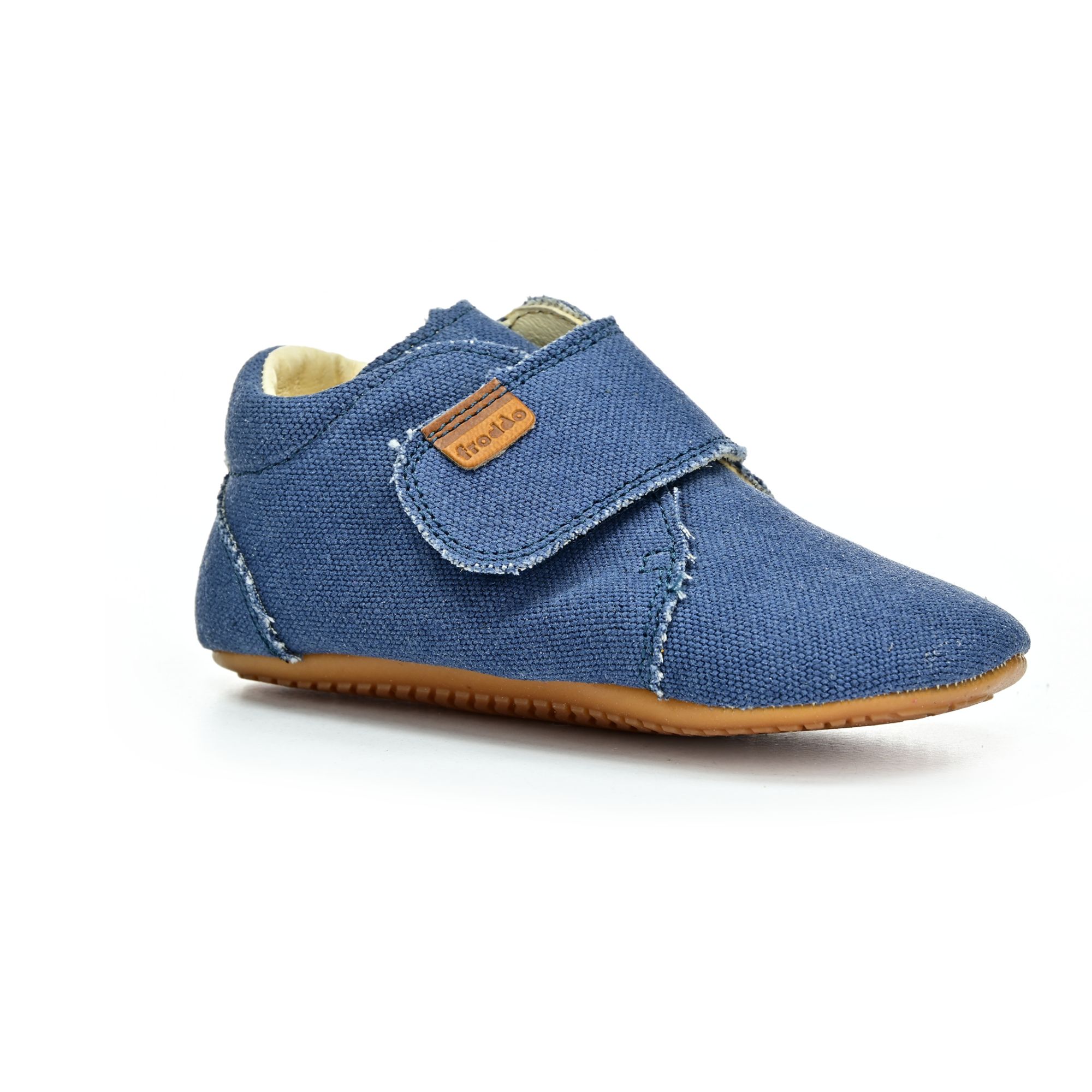 Levně Froddo G1130018 Blue Prewalkers Organic barefoot boty