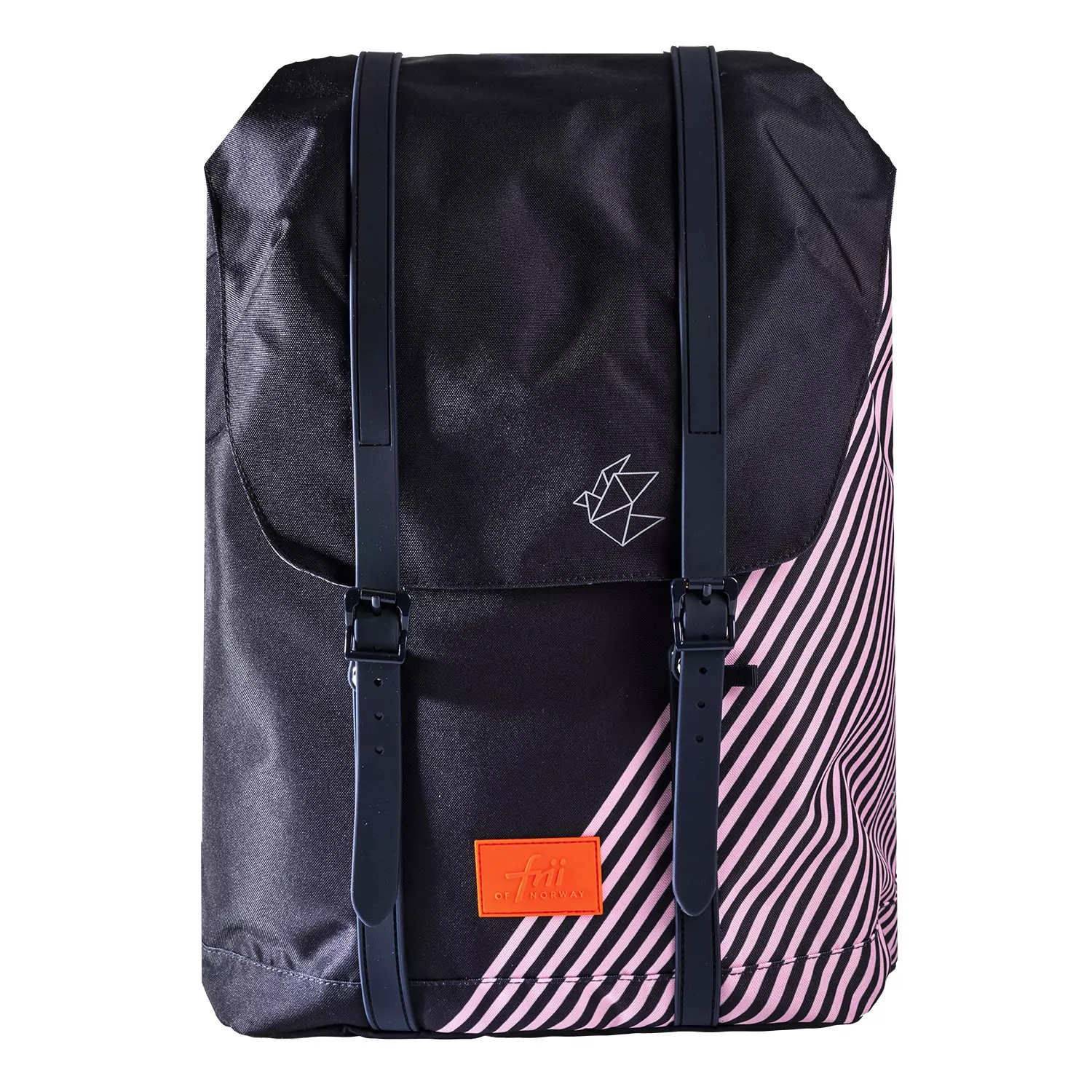 Levně Ergonomický školní batoh Frii of Norway 30L Pink stripe