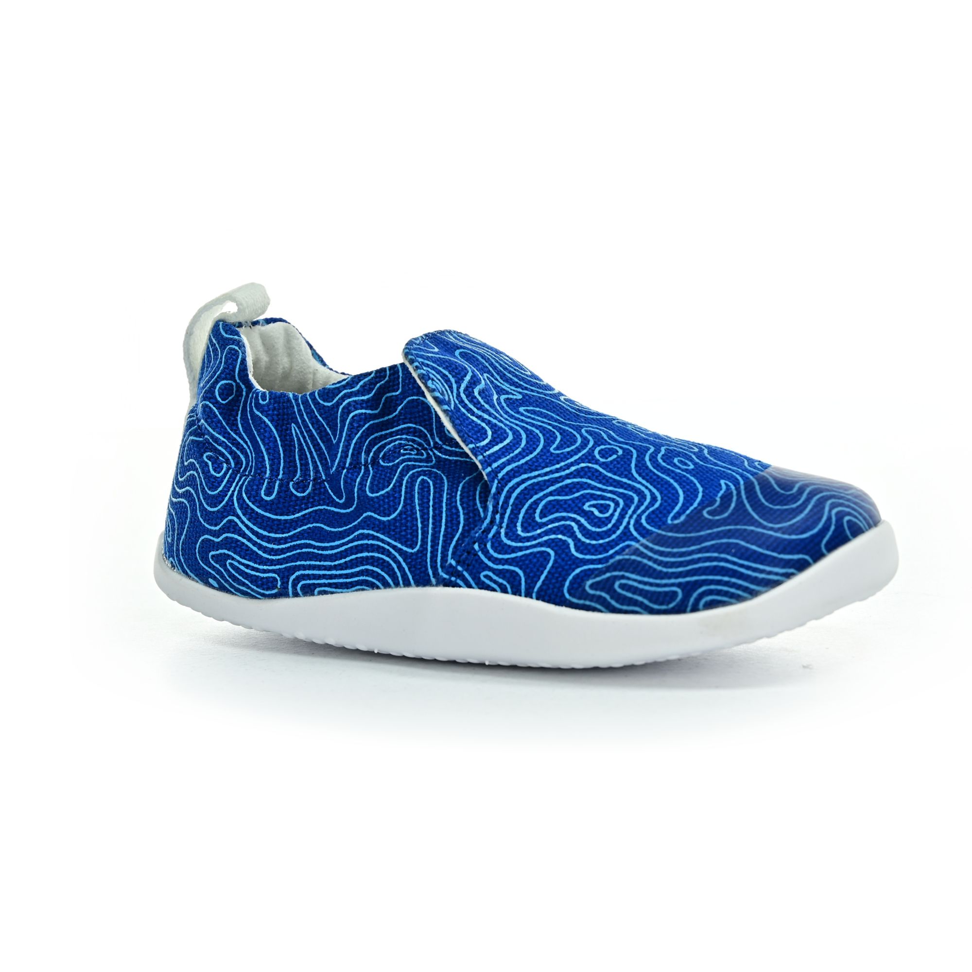 Levně Bobux Scamp Organic Snorkel Blue topographic barefoot boty