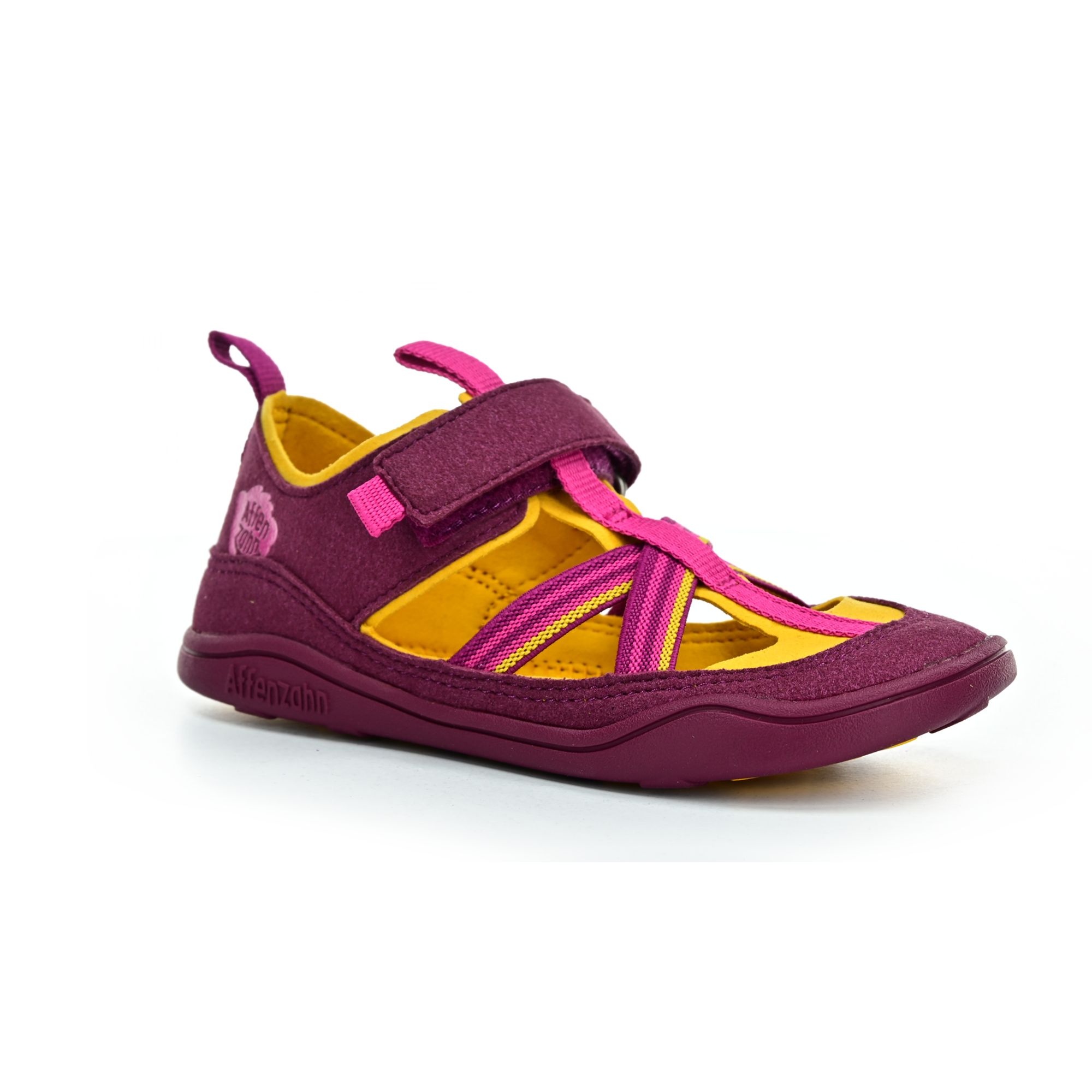 Levně Affenzahn Sandal Vegan Breezy Bird berry barefoot sandály