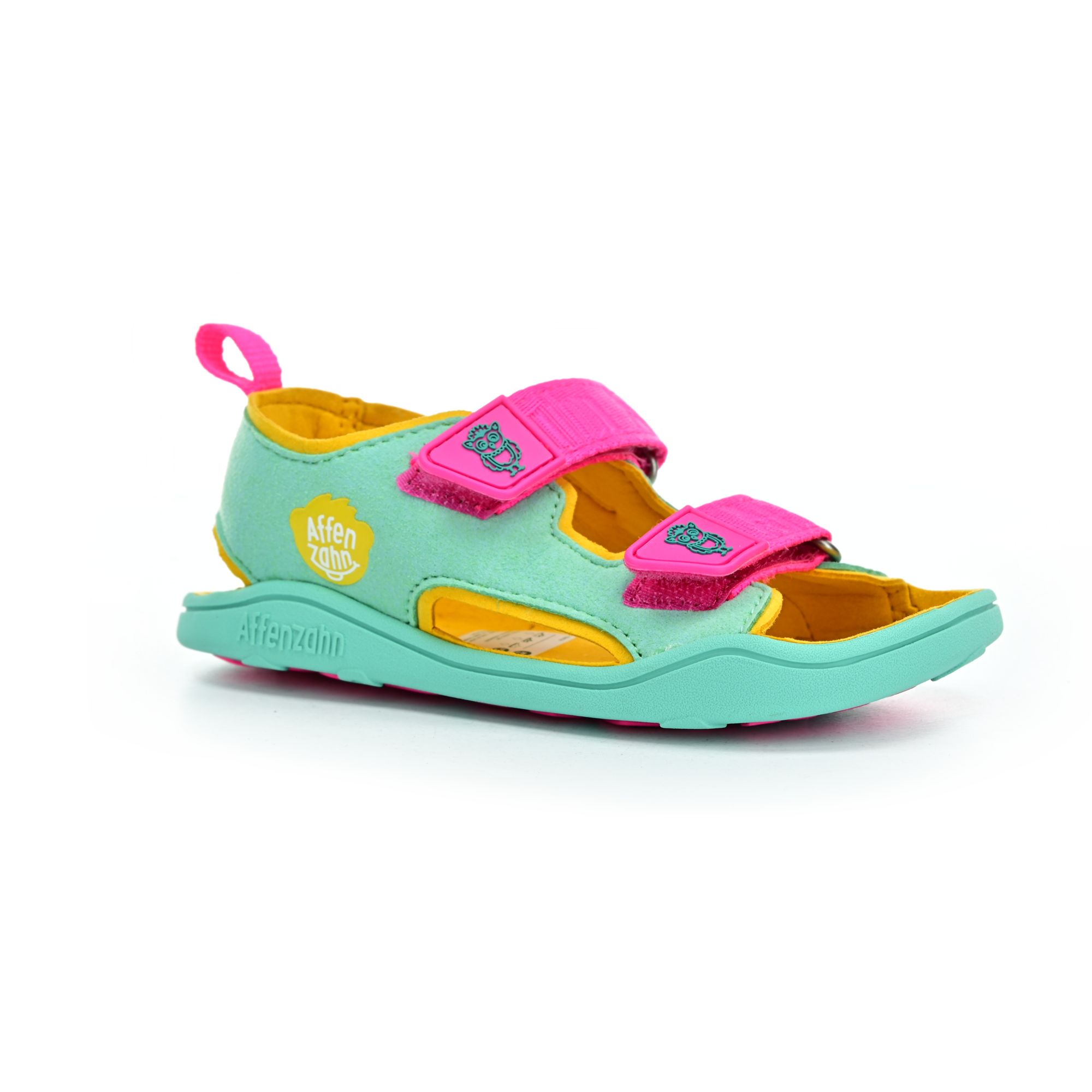 Levně Affenzahn Sandal Vegan Airy Owl Turquoise barefoot sandály