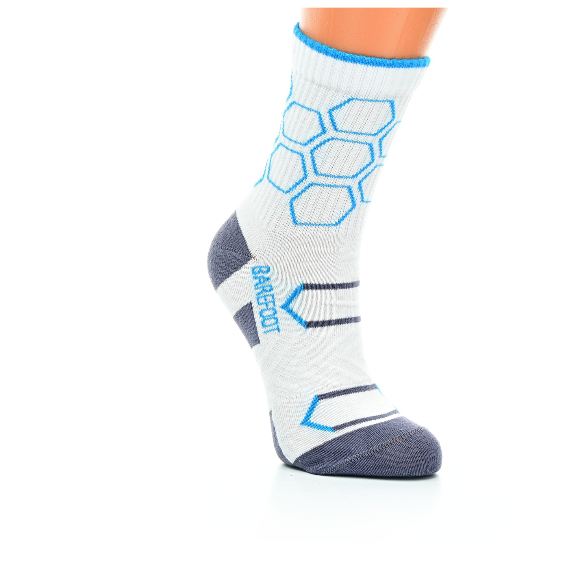 Little Shoes Sada Ponožek Sport Hexagon Kids BF White Turquoise, 2 páry 35 38 EU