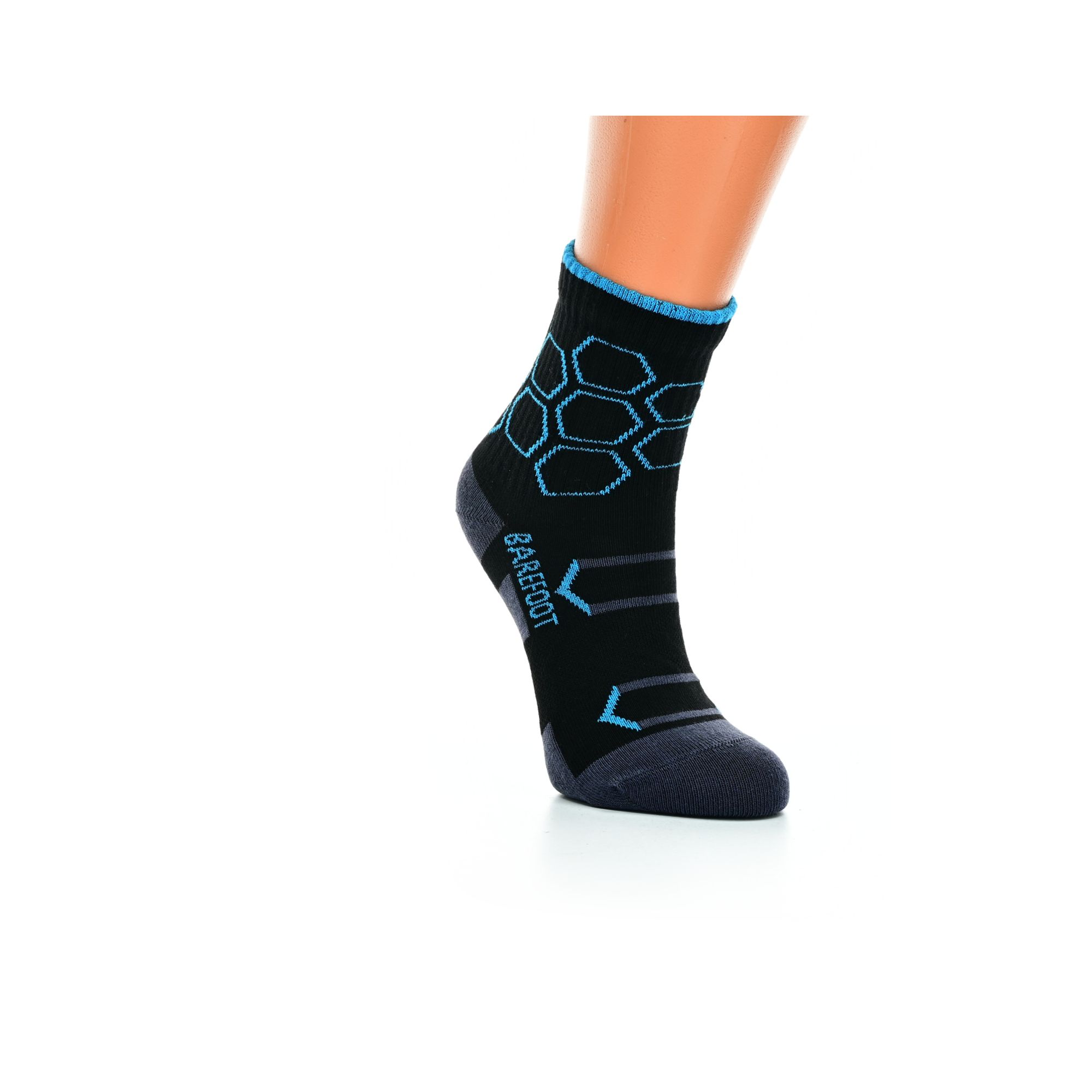 Little Shoes Sada Ponožek Sport Hexagon BF Black Turquoise, 2 páry 43 46 EU