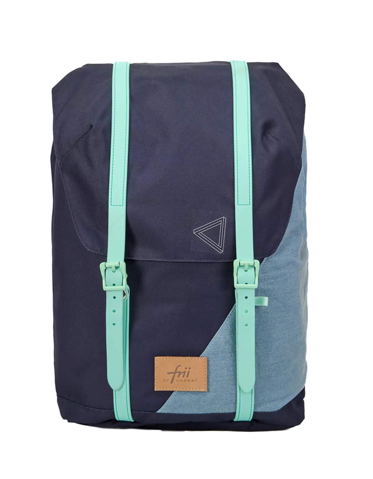 Levně Ergonomický školní batoh Frii of Norway 30L Neon Blue denim