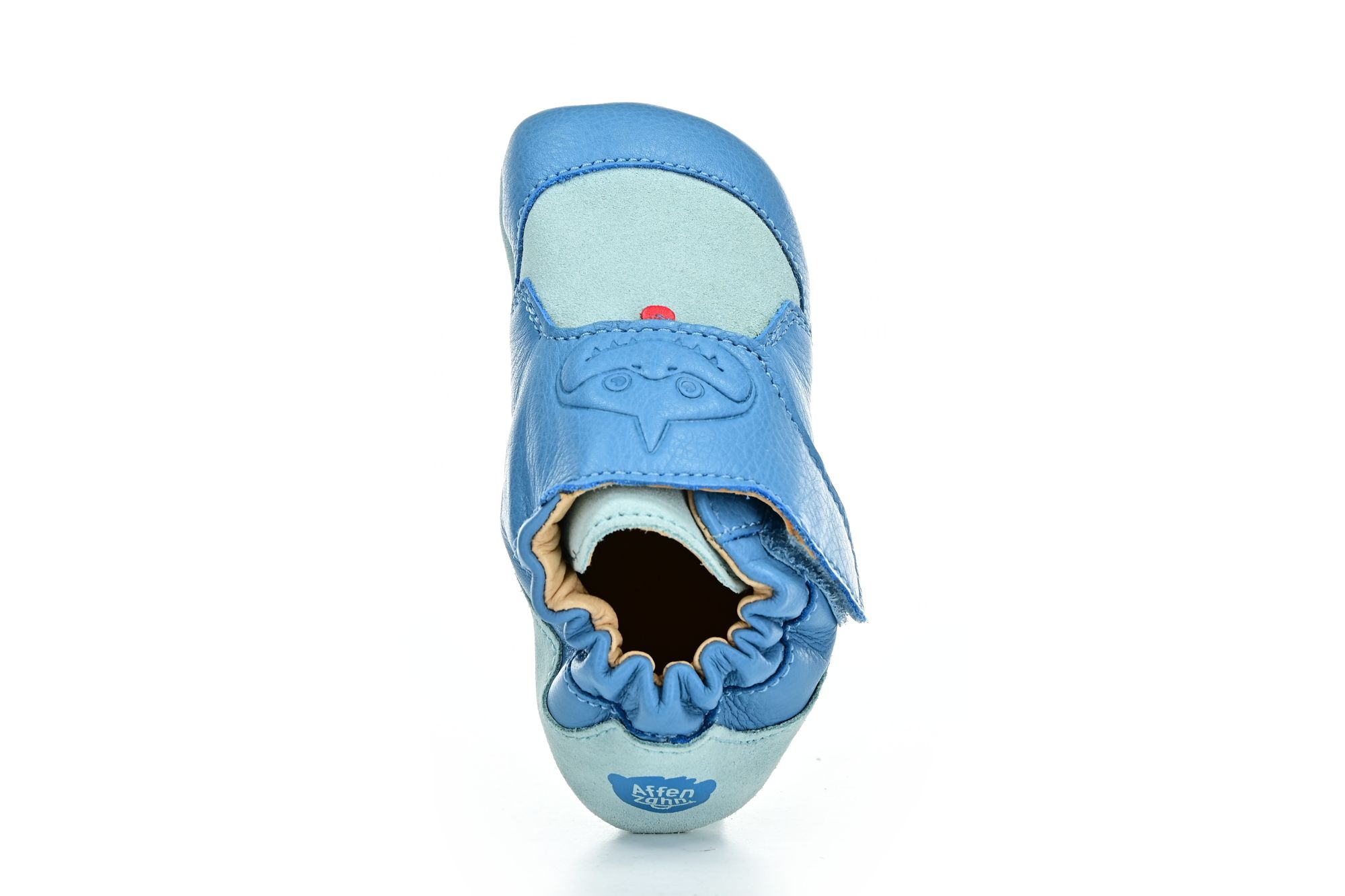 Affenzahn Leather Crawly Shark Blue  capáčky (obrázek 6)