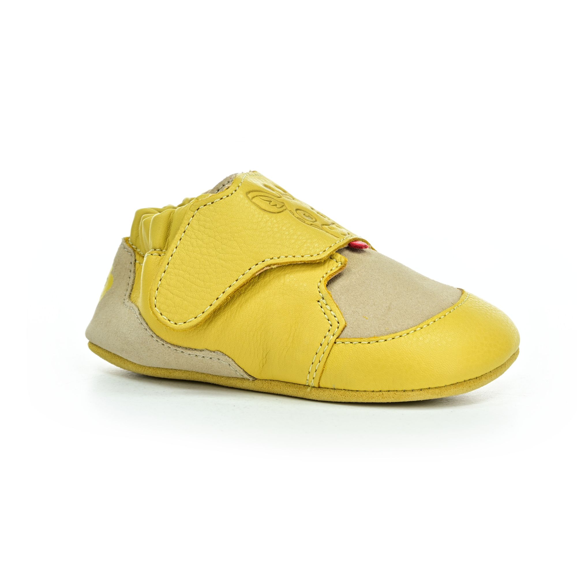 Affenzahn Leather Crawly Giraffe Yellow  capáčky