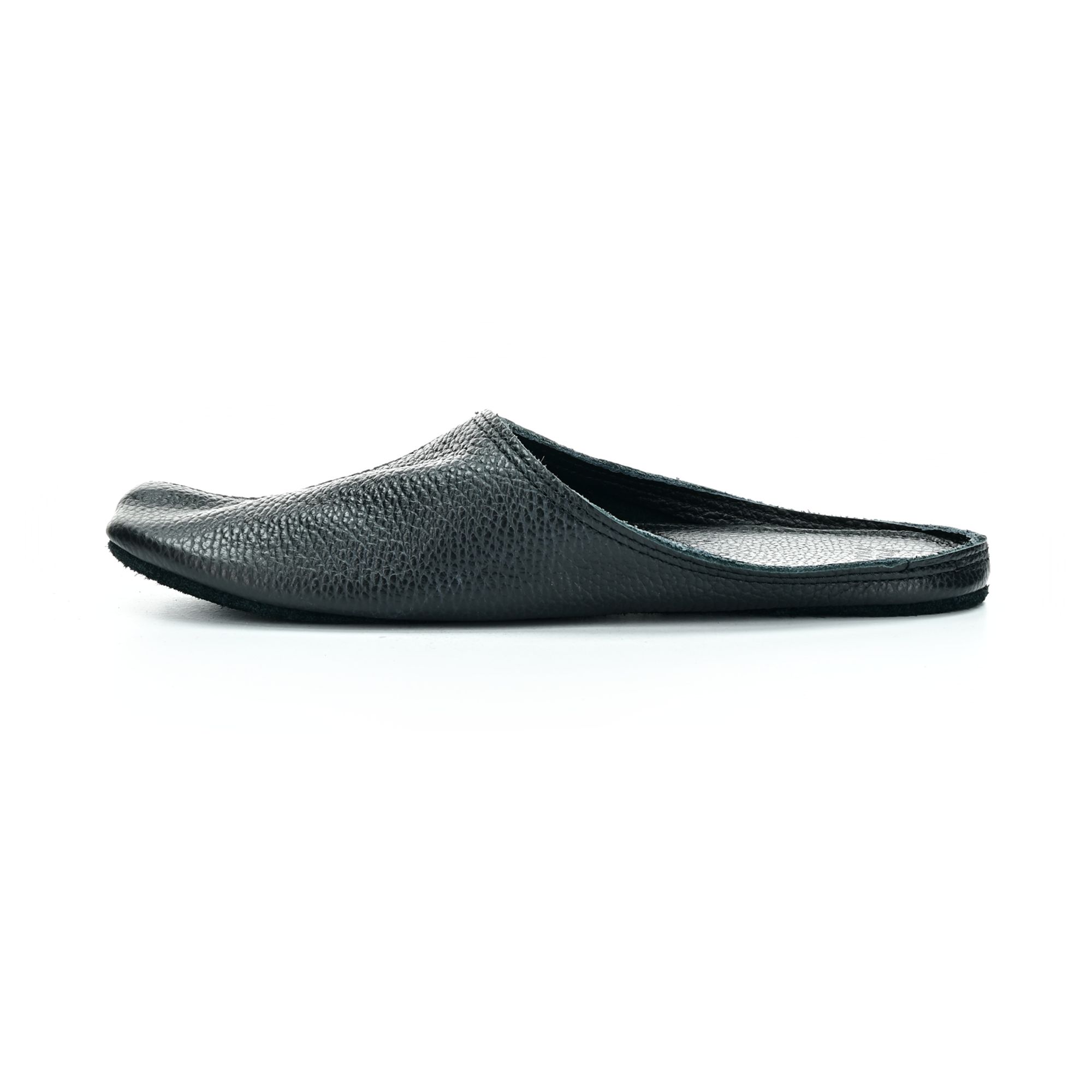 OmaKing Leather Slippers černé (obrázek 4)