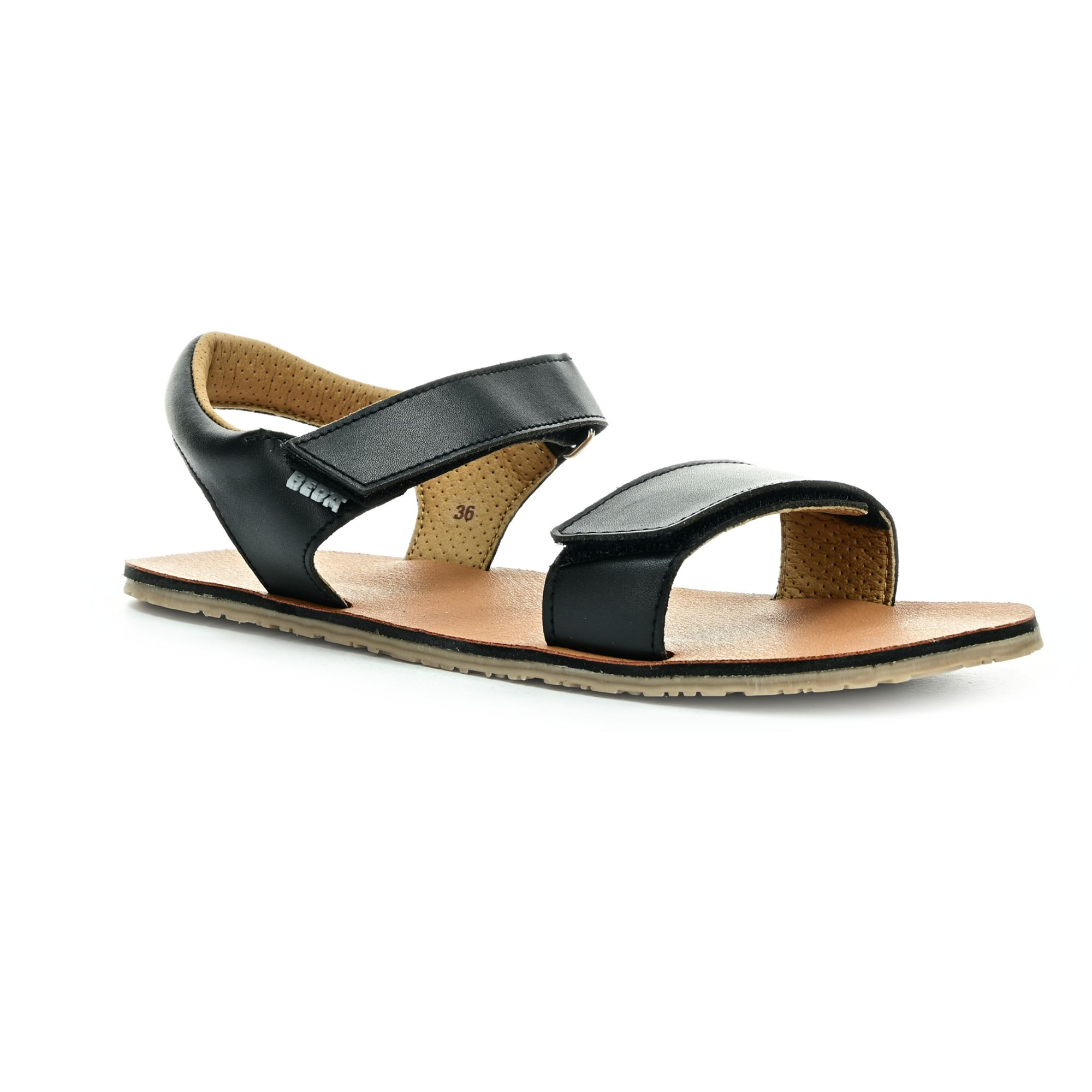 Levně Beda Black letní barefoot sandály (BFN 170010/SD/W/NL)