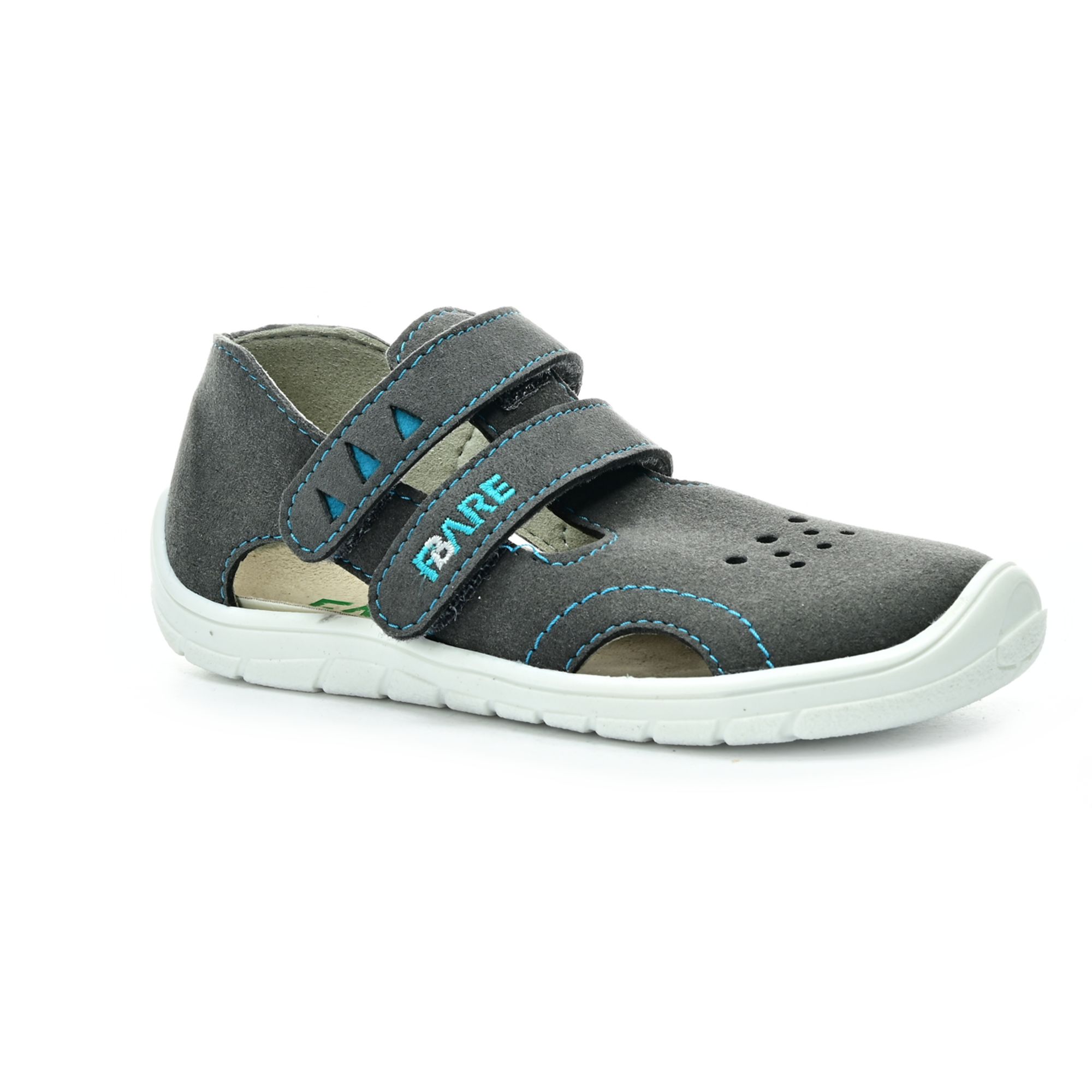 Levně Fare Bare Economic A5164461 šedé barefoot sandály