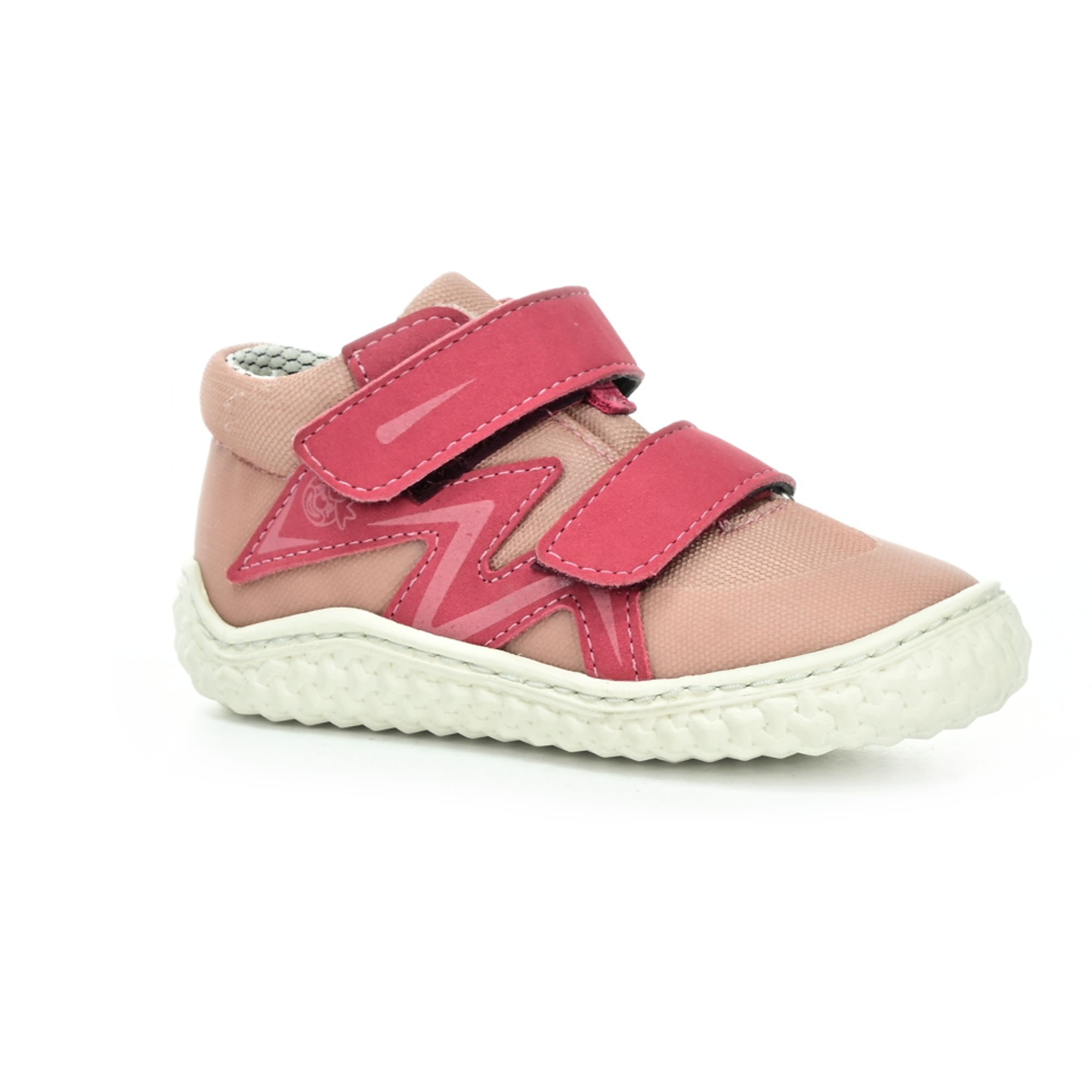 Levně Ricosta Patti Powder/Rosewood dětské kotníkové barefoot tenisky