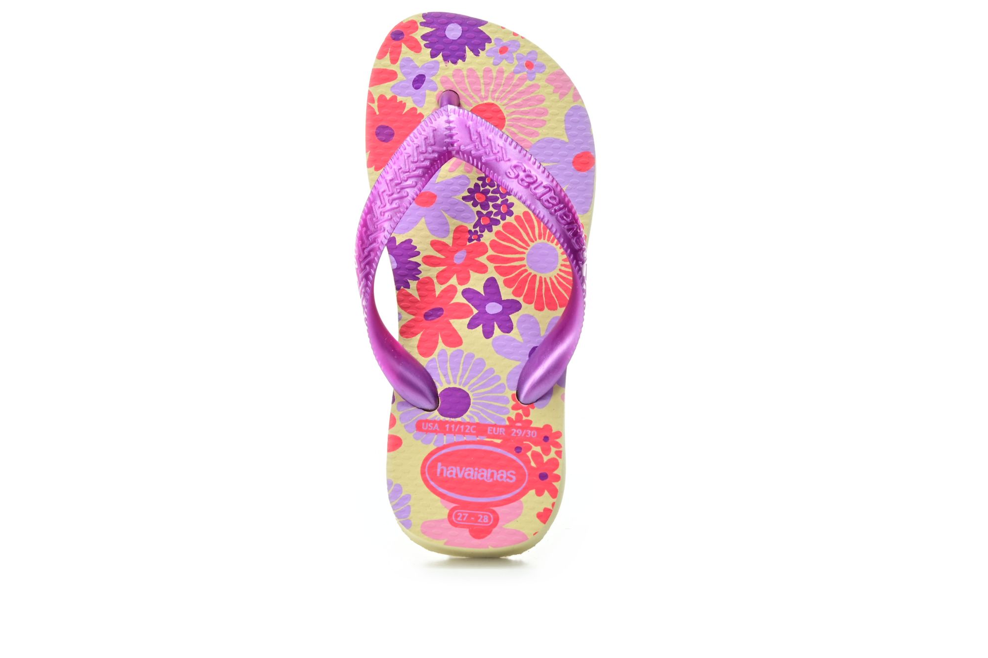 Levně Havaianas Flores Buttercream dětské pantofle