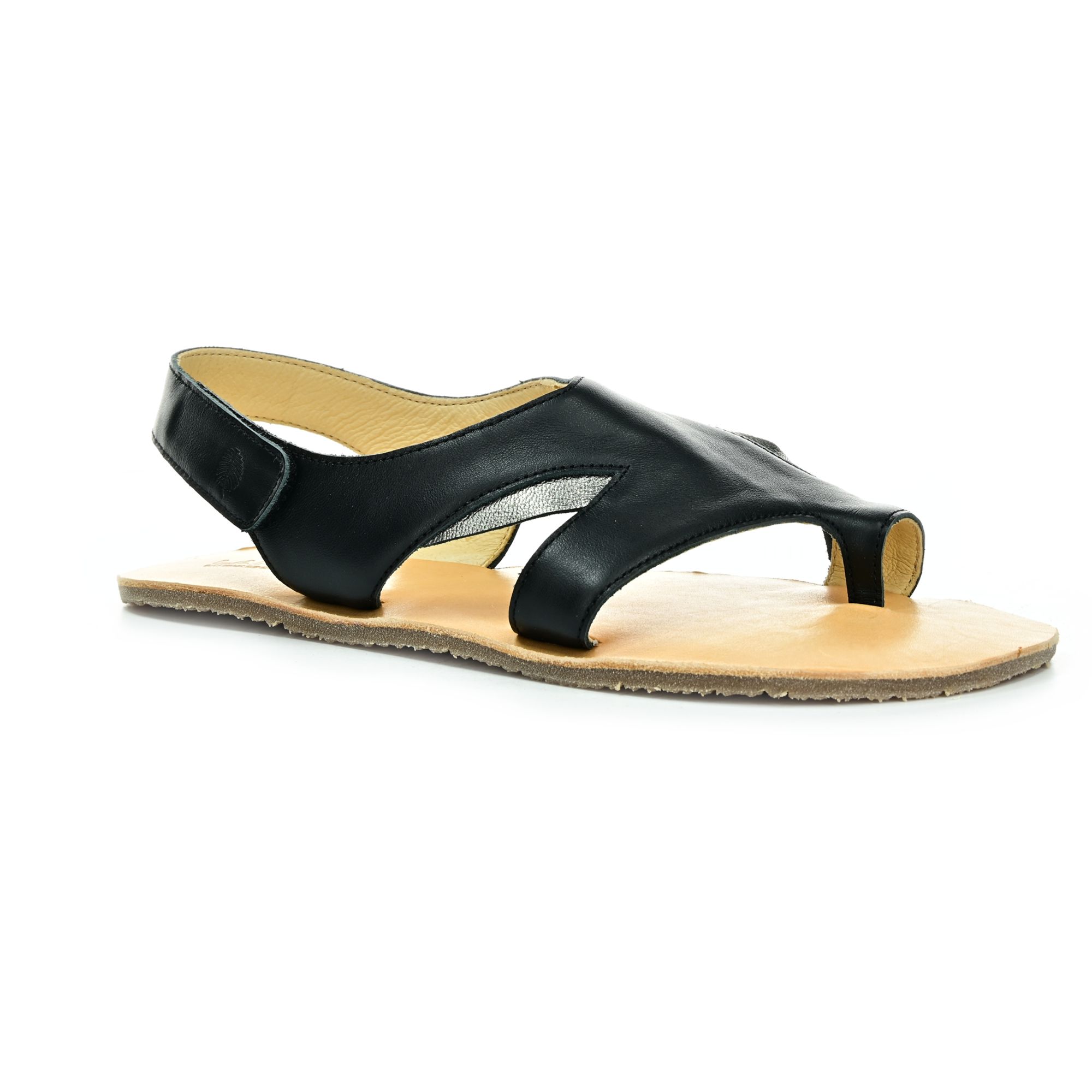 Levně Lang.s by Tikki shoes Gaia Black barefoot sandály